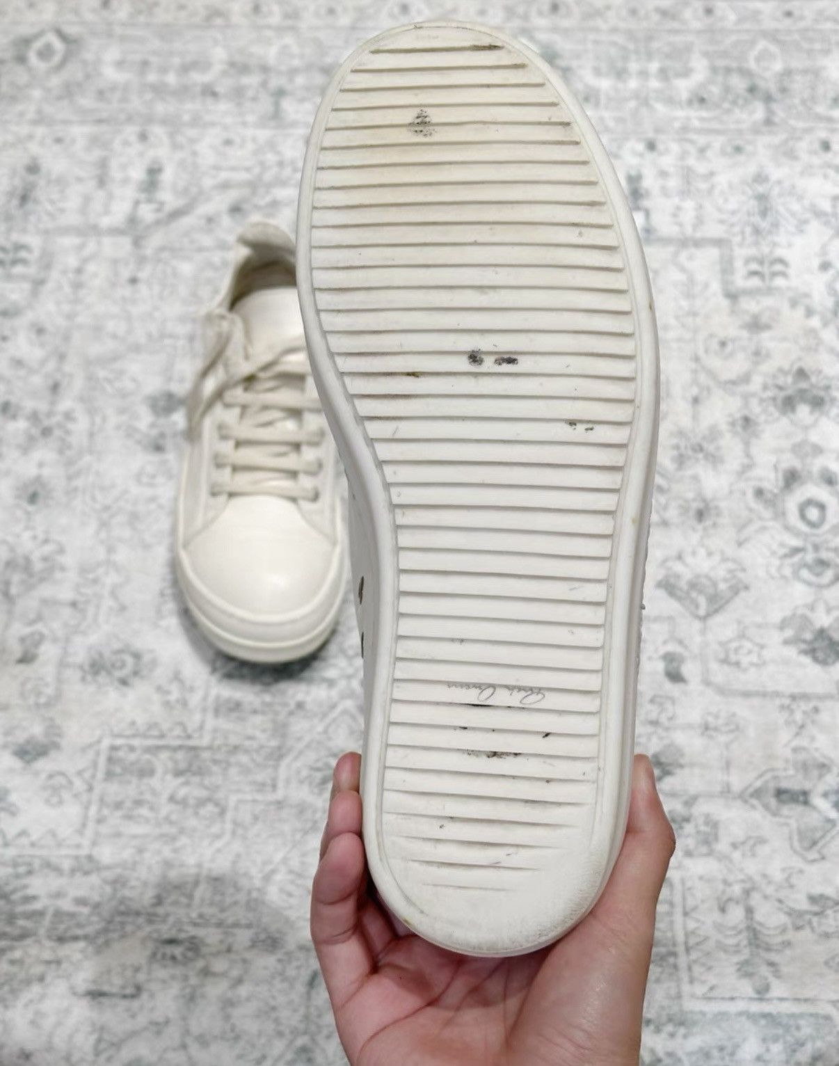 Rick Owens Rick Owens white low-top Converse, white cowhide leather Size US 8.5 / EU 41-42 - 9 Thumbnail
