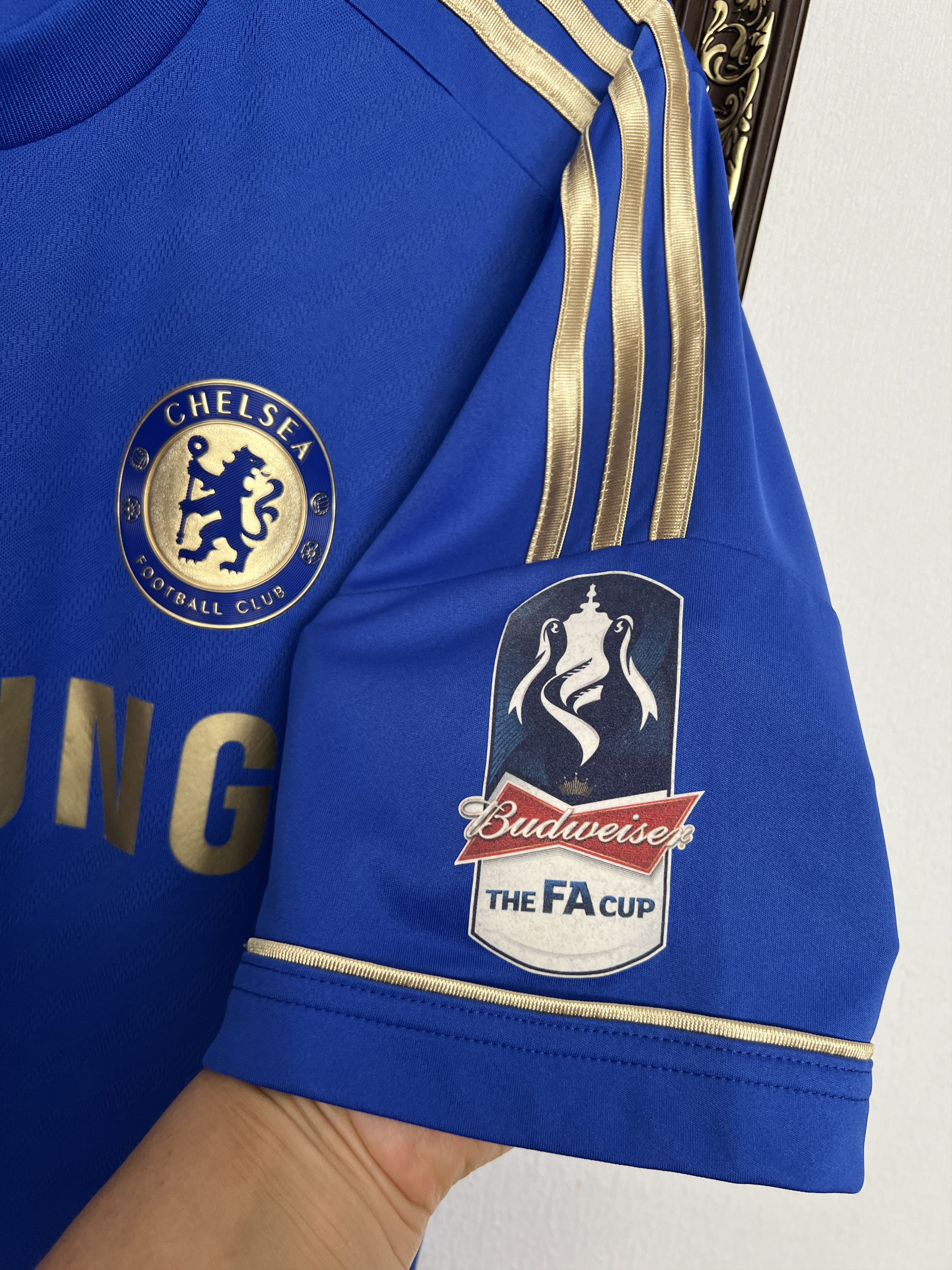 Adidas Chelsea football shirt Soccer #9 Torres Issue Cup Jersey Size US L / EU 52-54 / 3 - 6 Thumbnail