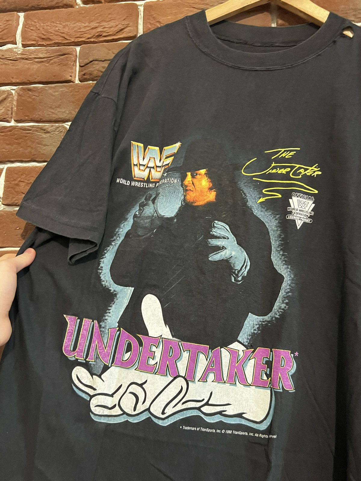 Vintage × WWF Vintage Undertaker t shirt 1992 WWF 90s WWE wrestling L Size US L / EU 52-54 / 3 - 2 Thumbnail