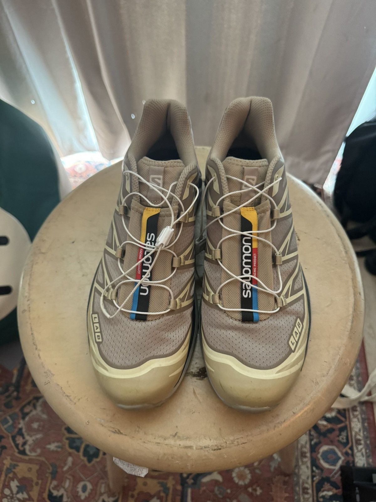 image of Salomon Qt-6 Clear Safari Shoes in Tan, Men's (Size 9)