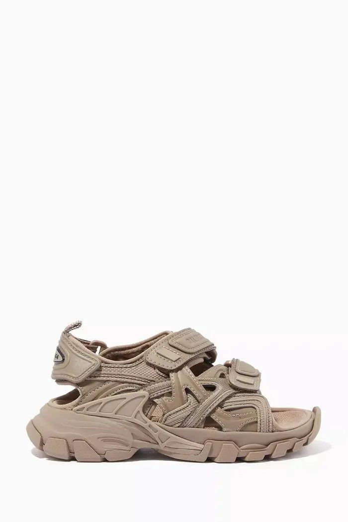 Balenciaga o1in1g0526 Size: KIDS 32 / Track Sandals In Beige Size US 5 / EU 37 - 1 Thumbnail