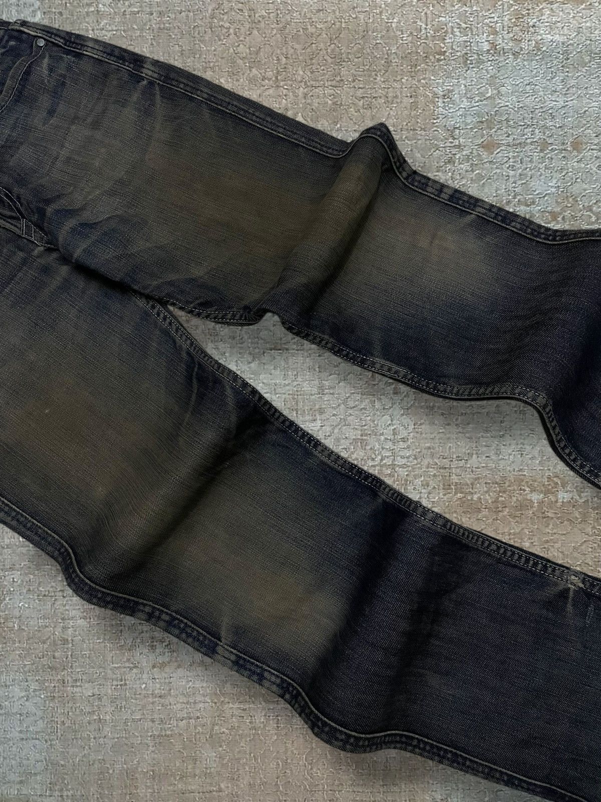 Japanese Brand Vintage 1990s Designer Back Number Mudwash Style Denim Size US 28 / EU 44 - 6 Thumbnail