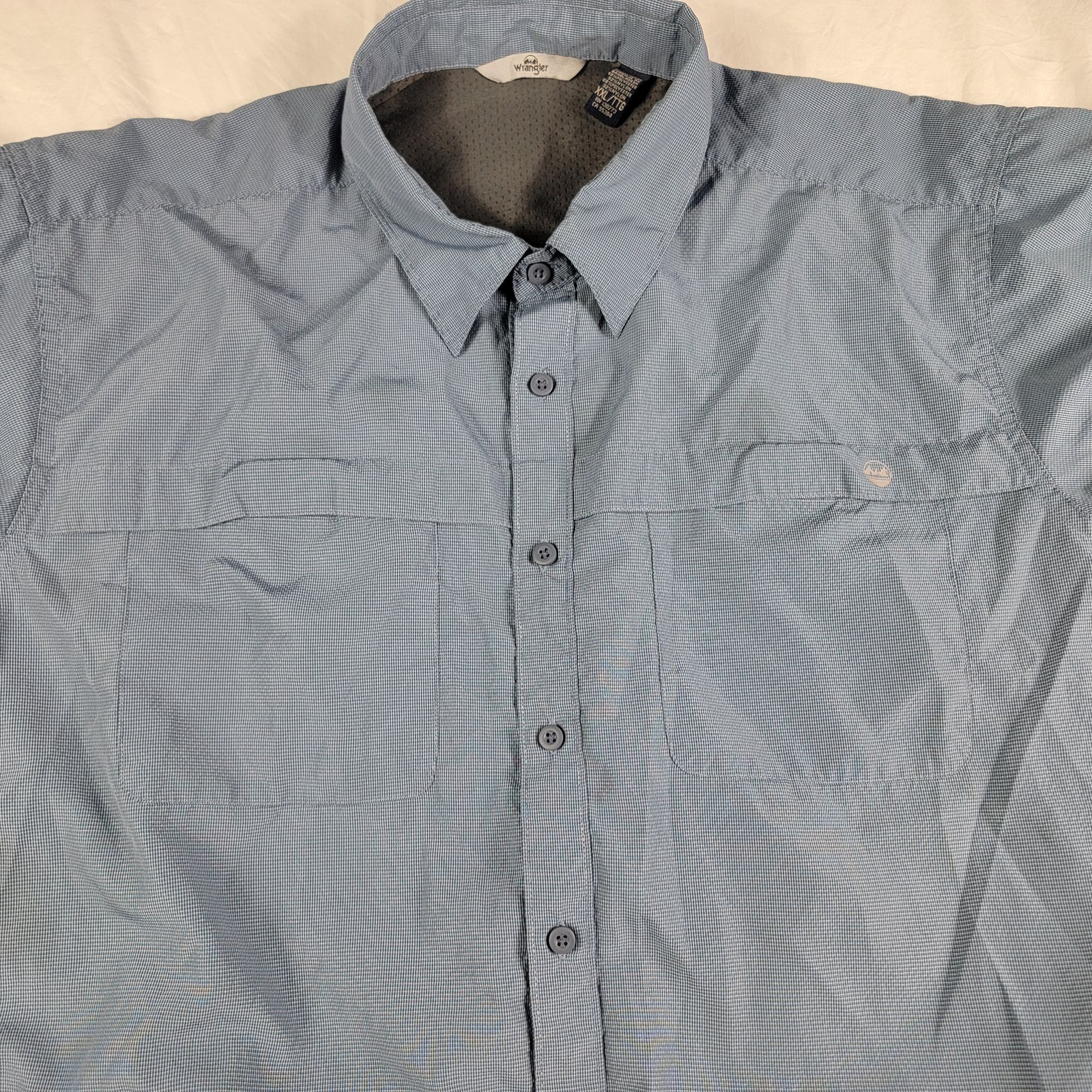 Wrangler Wrangler Mens XXL Blue Long Sleeve Shirt Camping Outdoors Hi Size US XXL / EU 58 / 5 - 4 Thumbnail