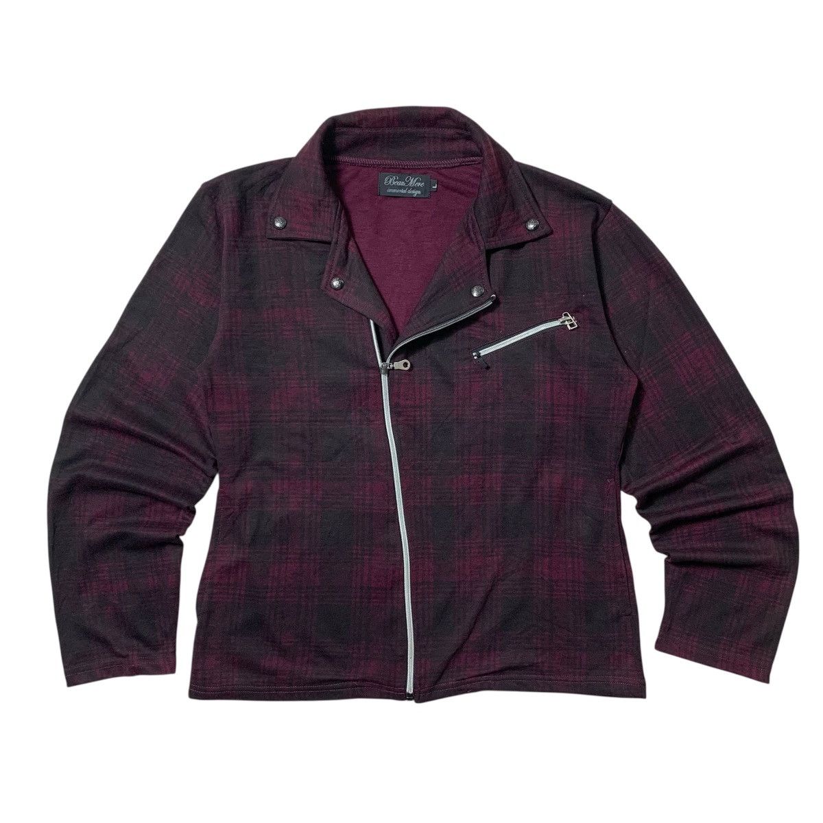 Japanese Brand × Le Grande Bleu (L.G.B.) × Vintage Rare Asymmetrical Beaumere Immortal Tartan Style Size US L / EU 52-54 / 3 - 1 Thumbnail