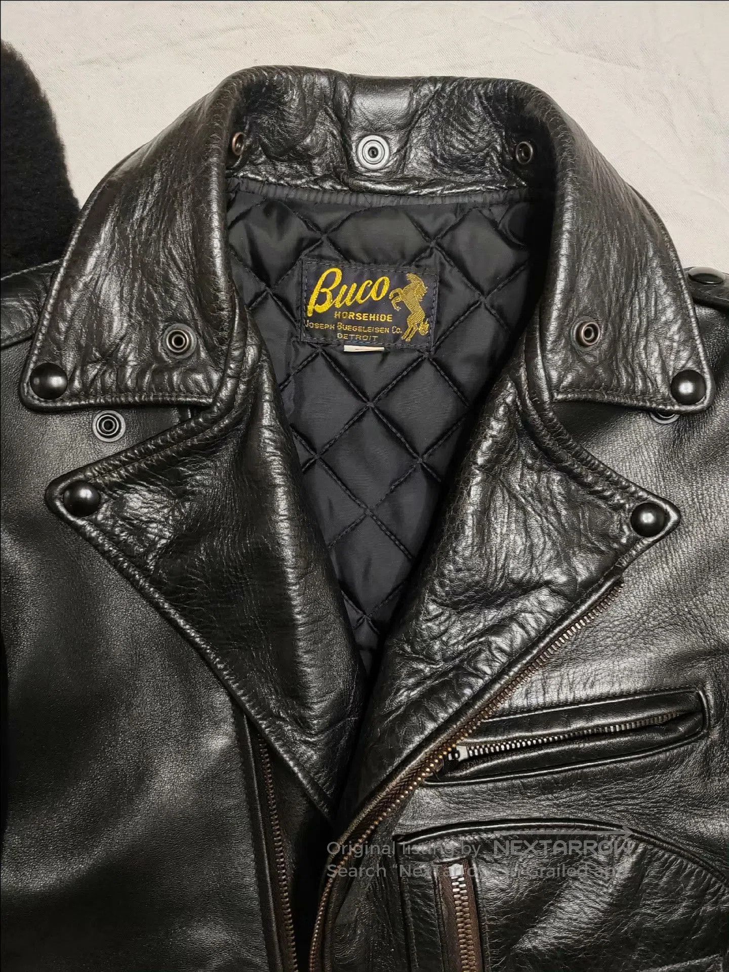 The Real McCoy's Bucoj24 Horse Leather Jacket 38. Size US S / EU 44-46 / 1 - 3 Thumbnail