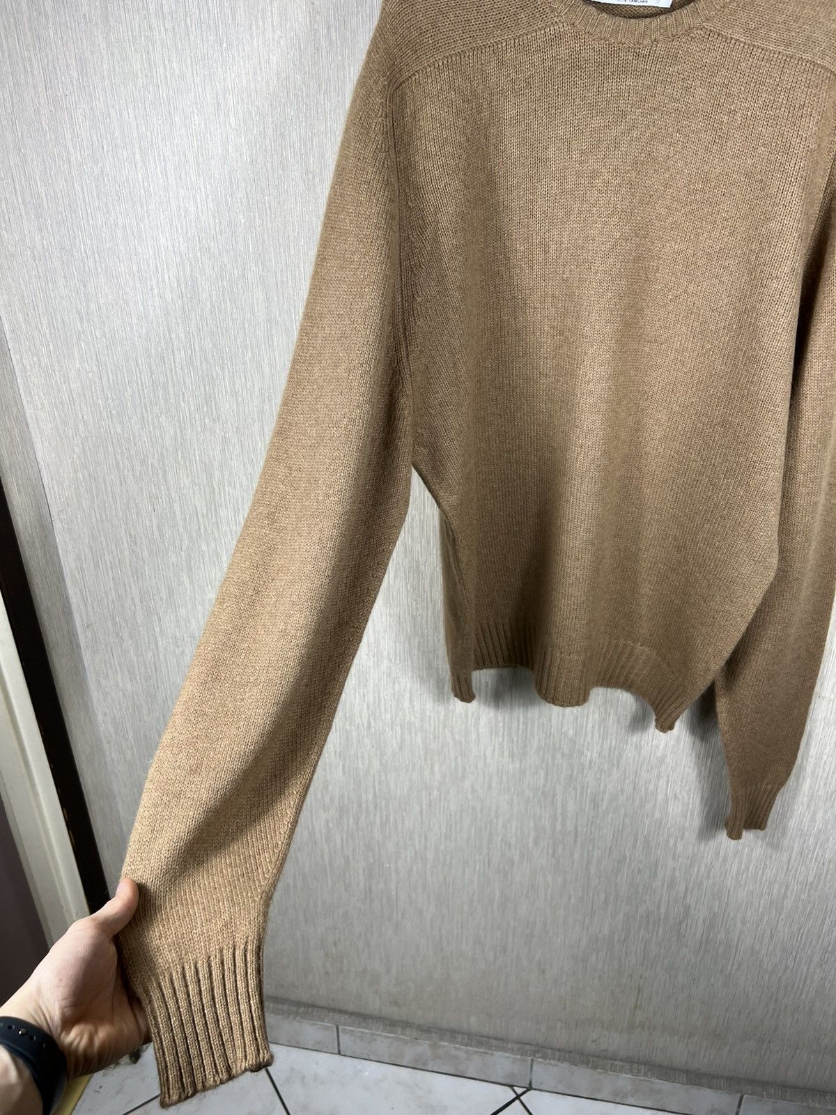 Lyle & Scott Vintage 90s Lyle & Scott camelhair knit sweater aesthetic Size US XL / EU 56 / 4 - 8 Thumbnail