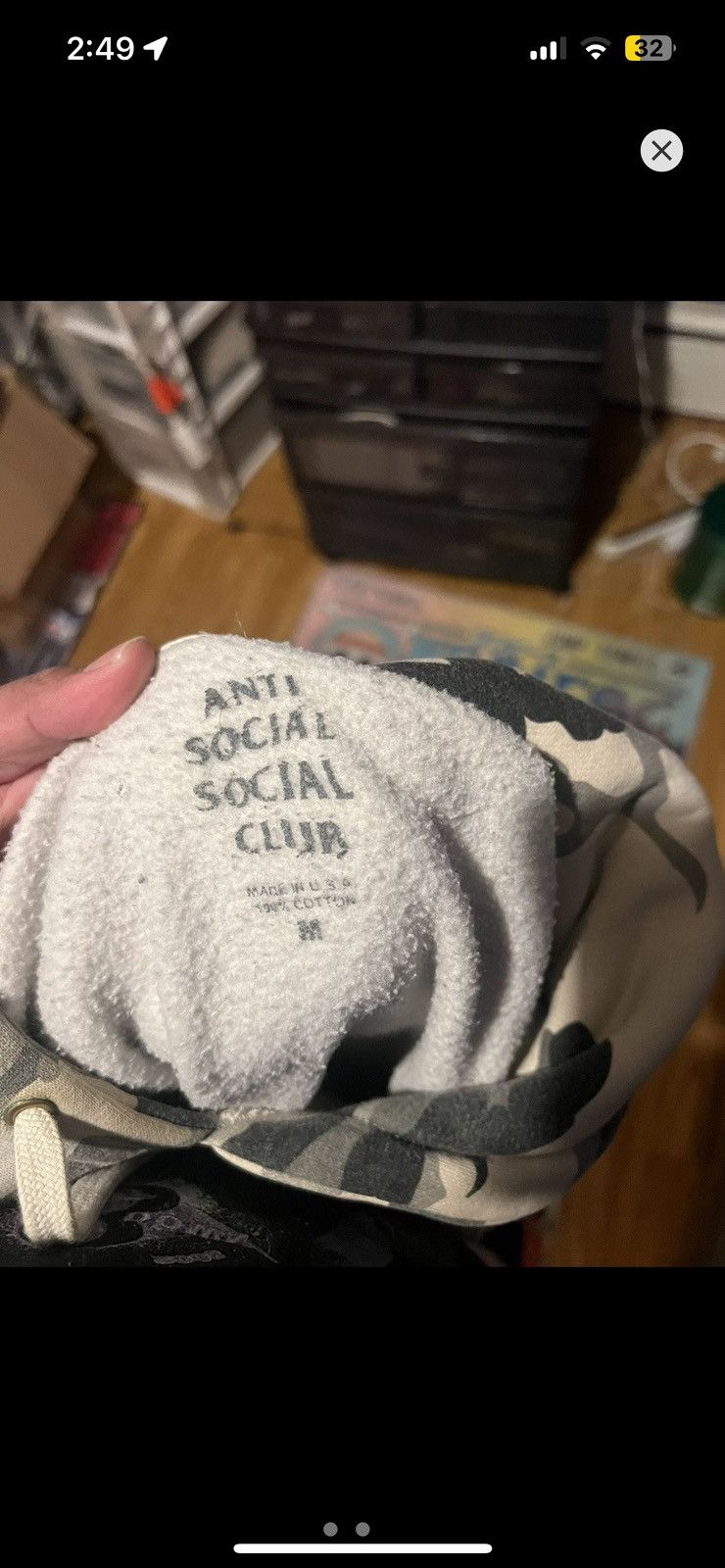 Anti Social Social Club Anti social social club snow camo hoodie Size US M / EU 48-50 / 2 - 4 Thumbnail