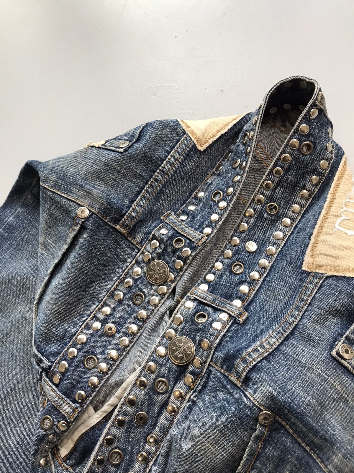 Vintage Rare vintage crazy studds waist belt baggy fit denim Size US 38 / EU 54 - 7 Thumbnail