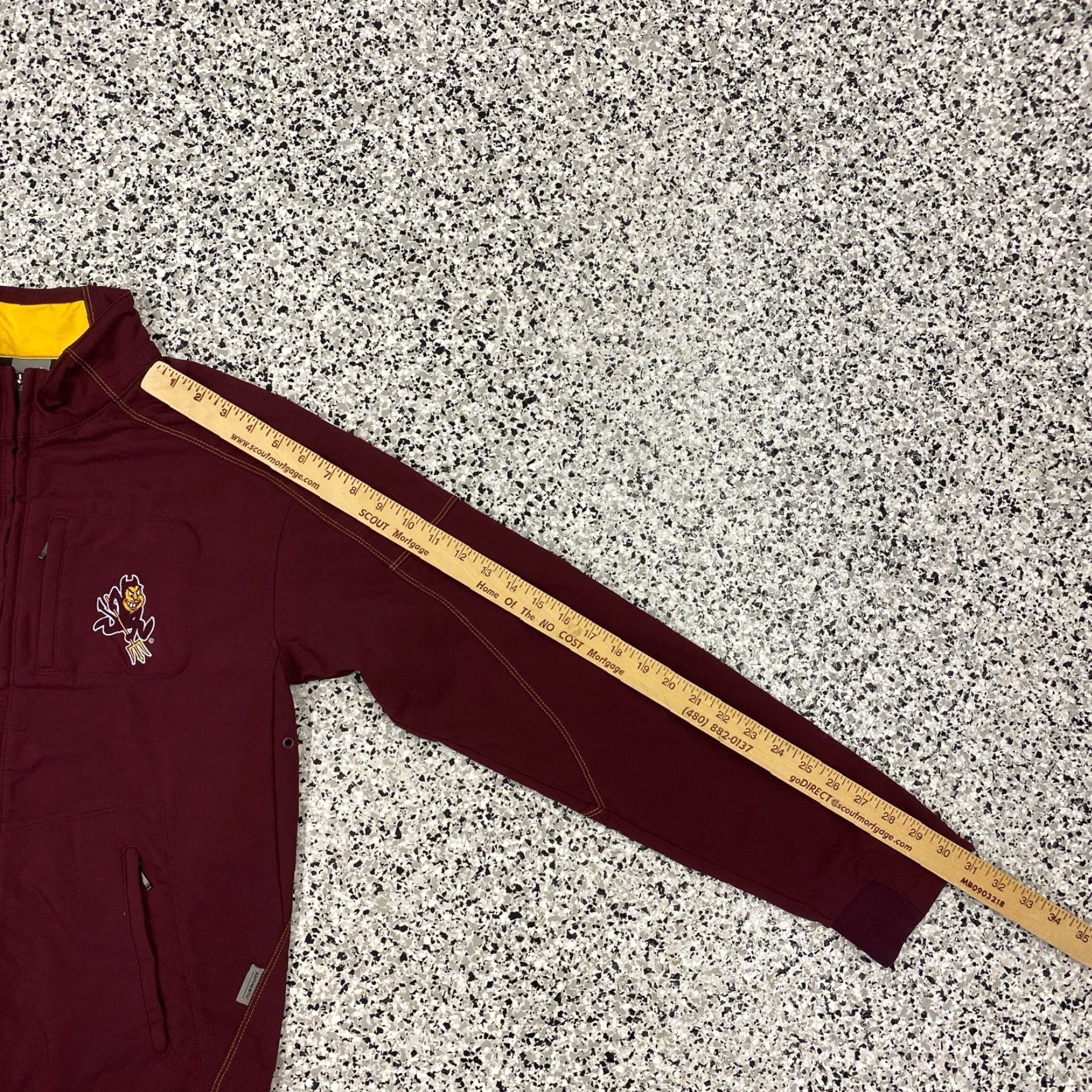 Nike VINTAGE Nike Team Jacket Womens S Full Zip Maroon Red/Arizona State Sun Devils Classic Outdoor Sports Size S / US 4 / IT 40 - 4 Thumbnail