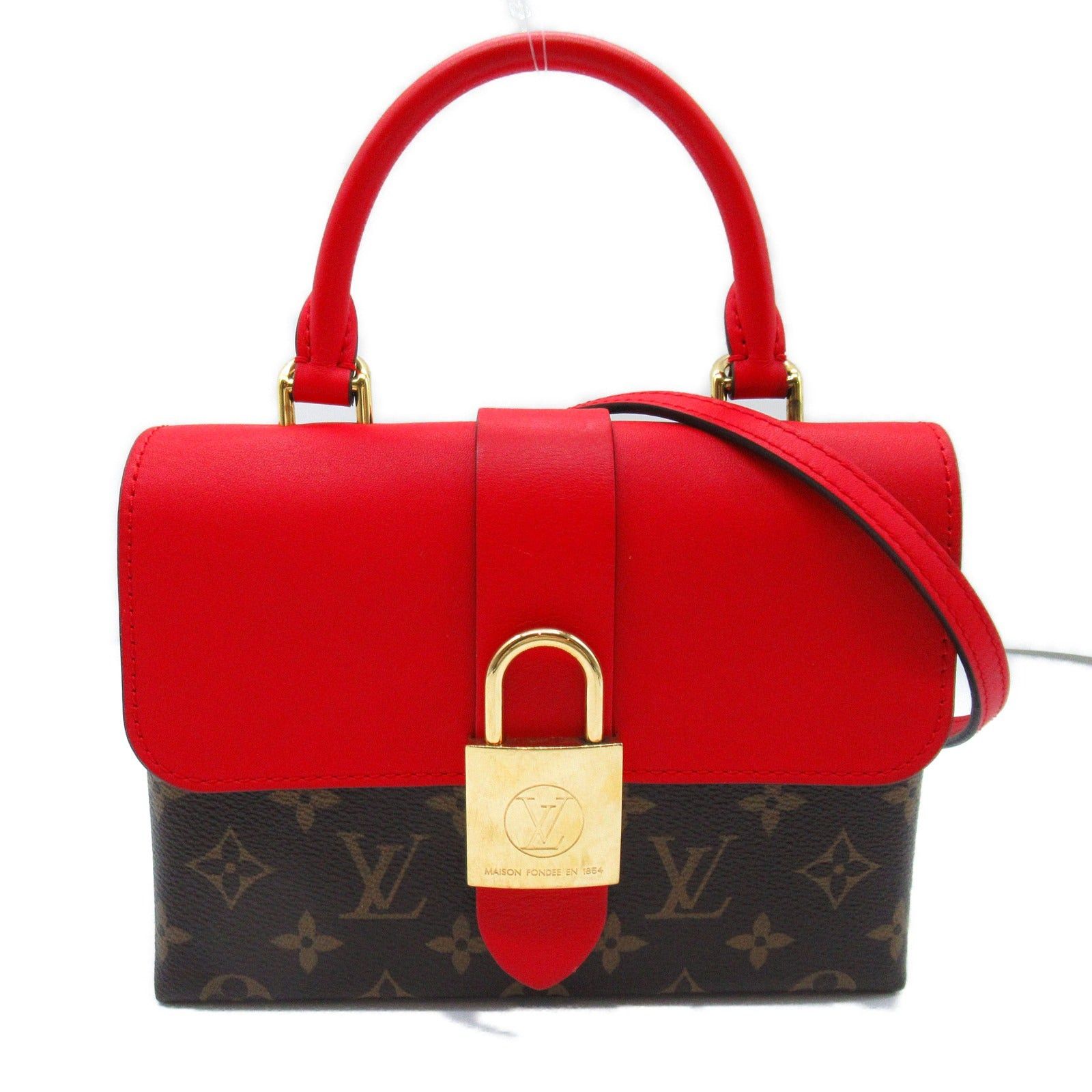 Louis Vuitton Louis Vuitton Rocky Bb Shoulder Bag Coated Canvas Monogram Red Brown Coquelicot Size ONE SIZE - 1 Thumbnail