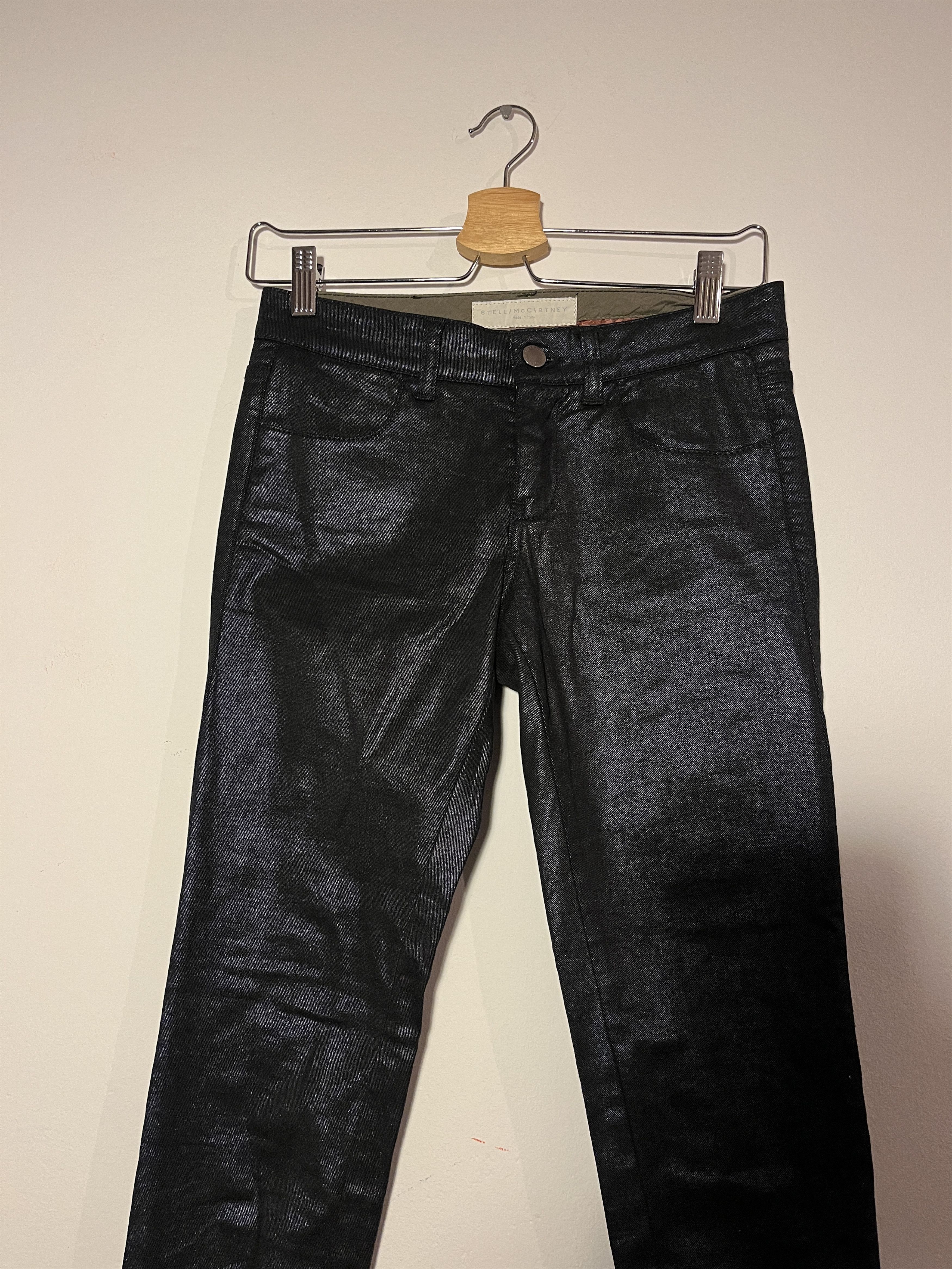 Stella McCartney Shiny dark blue slim jeans Size 25" / US 0 / IT 36 - 1 Thumbnail