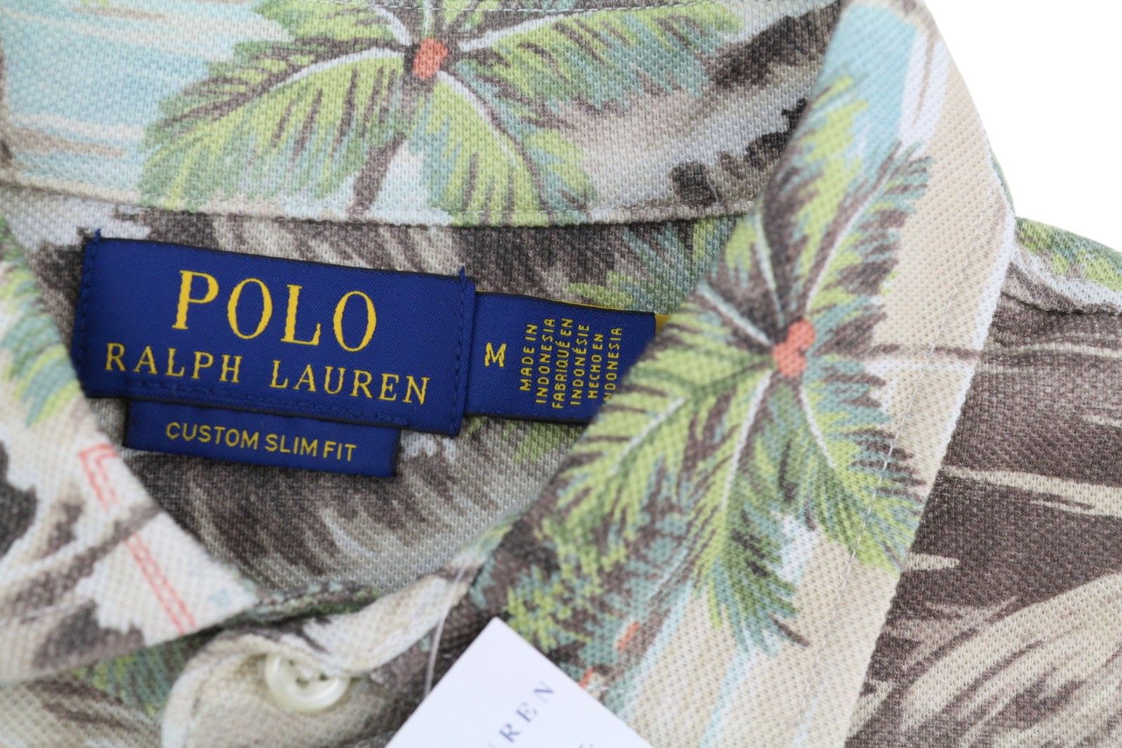Polo Ralph Lauren CUSTOM SLIM FIT M Palm Print Short Sleeve T-Shirt 84528 Size US M / EU 48-50 / 2 - 5 Thumbnail