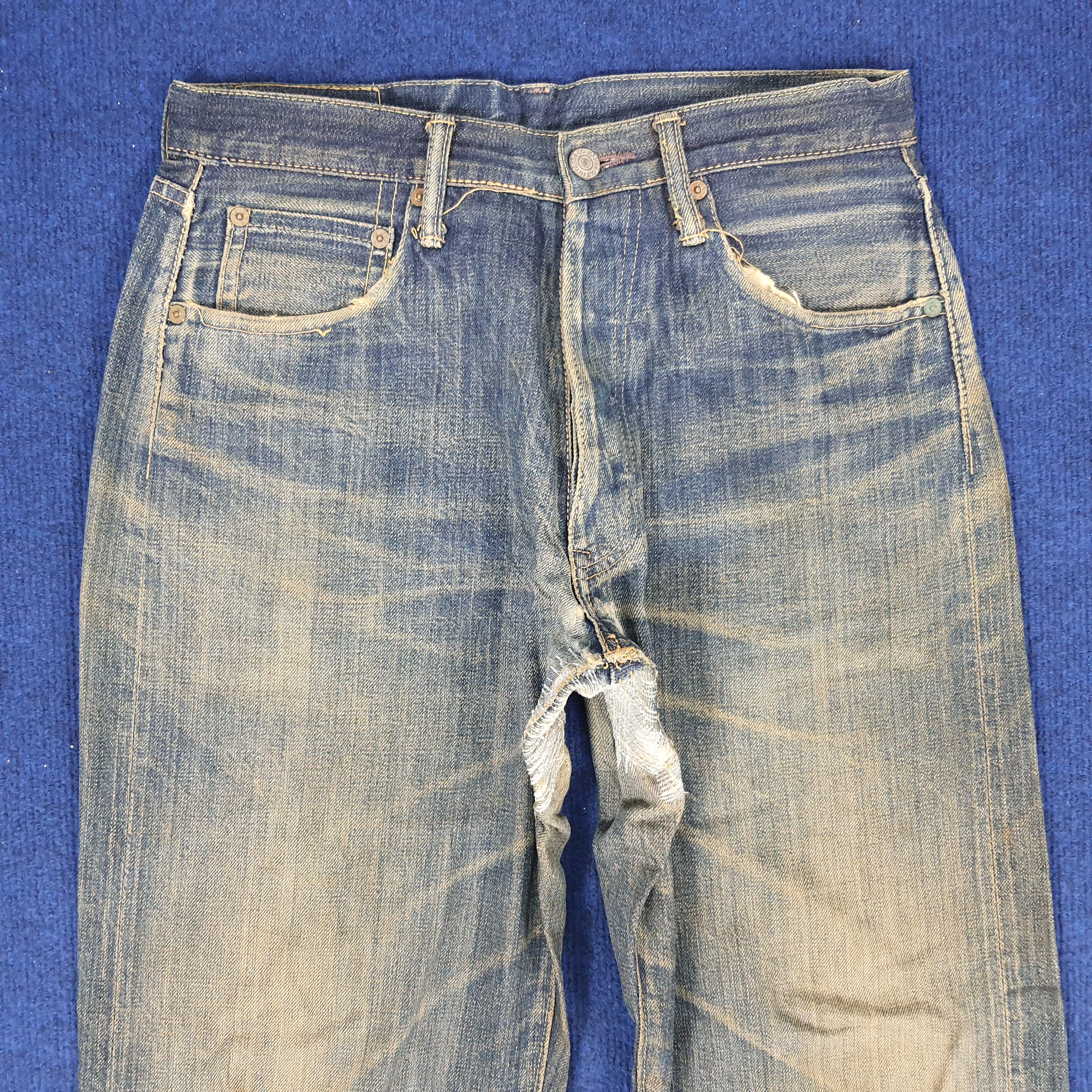 BARNS OUTFITTERS × Japanese Brand × Vintage Vintage Barns Selvedge Japanese Brand Repaired Jeans Size US 28 / EU 44 - 2 Thumbnail