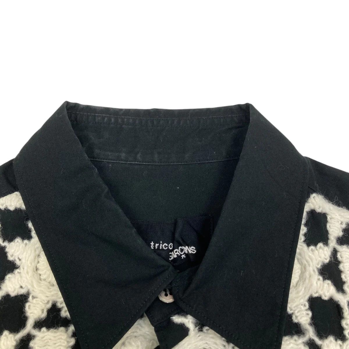 Comme des Garcons AD2001 Knit Hybrid Button Up Shirt Size M / US 6-8 / IT 42-44 - 5 Thumbnail