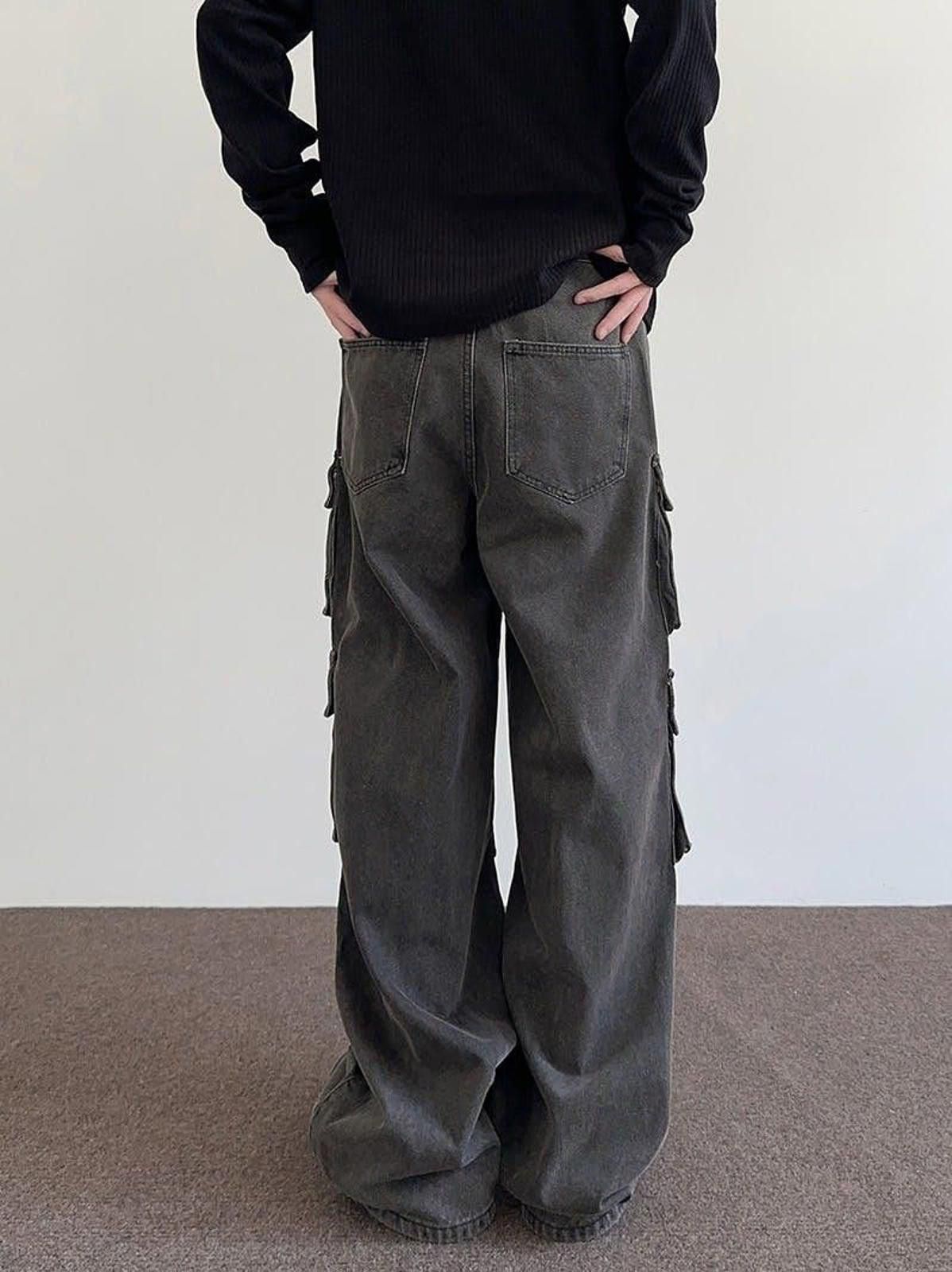 Other Gray Cargo Baggy Denim Jeans Size US 32 / EU 48 - 5 Thumbnail
