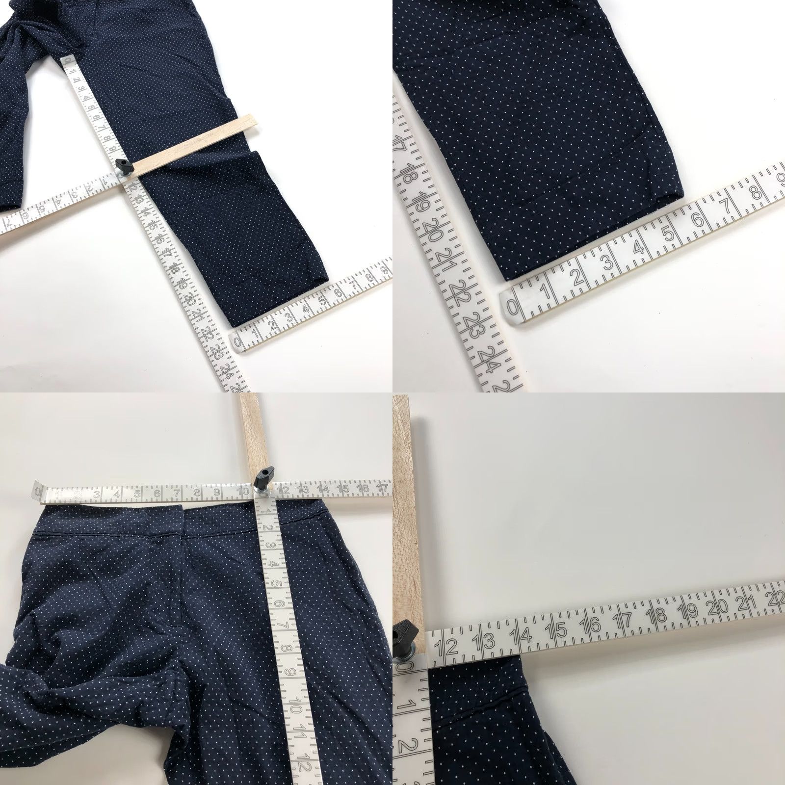Pendleton Pendleton Blazer Shirt Set Blue Polka Dot 4P Petite 2 Pc Jacket Pants 28W 22L Women Womens Size 27" / US 4 / IT 40 - 9 Thumbnail