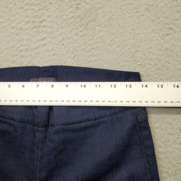 NYDJ NYDJ Ankle Pants Women’s 2 Blue Cotton Comfort Waist Flat Front Pull On Size 26" / US 2 / IT 38 - 6 Thumbnail