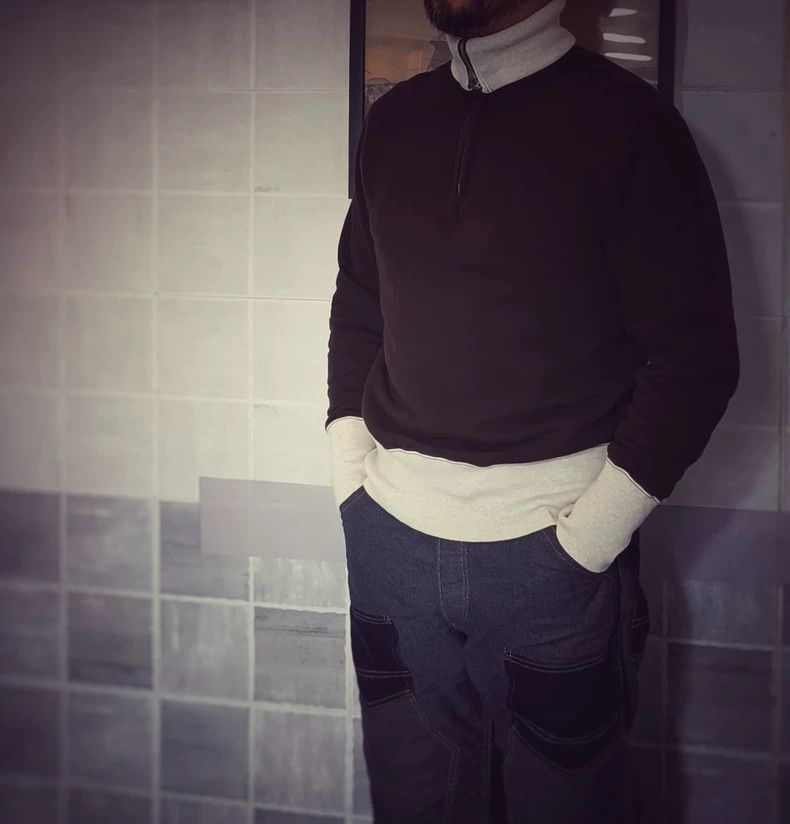 Freewheelers Freewheelers Turtleneck Biker Sweatshirt - dmc Size US S / EU 44-46 / 1 - 1 Thumbnail