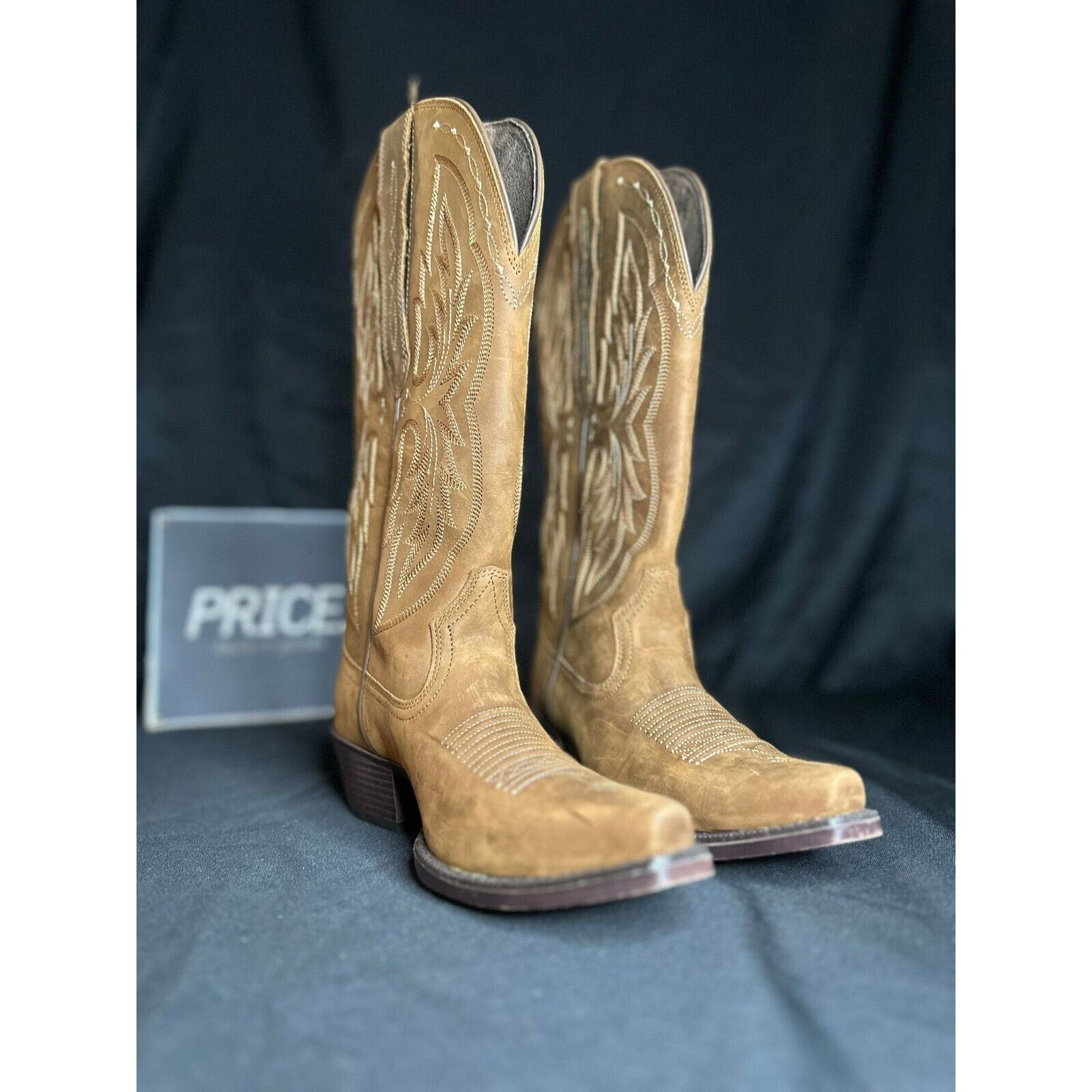 Ariat Ladies 5.5W Heritage Elastic Calf Brown Snip 10036047