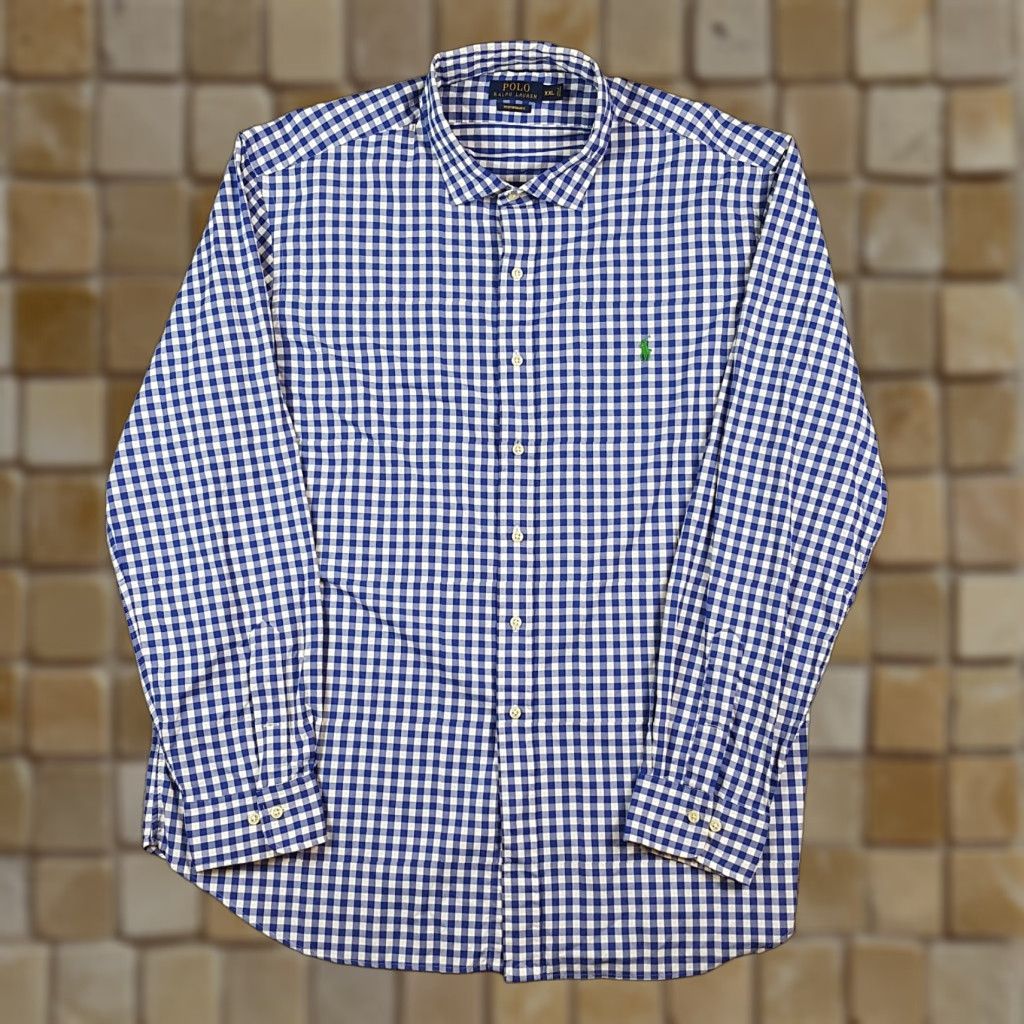 Polo Ralph Lauren Vintage Polo Ralph Lauren Men's 2XL Gingham Plaid Button-Up Shirt Collared Casual Preppy Size US XXL / EU 58 / 5 - 1 Thumbnail