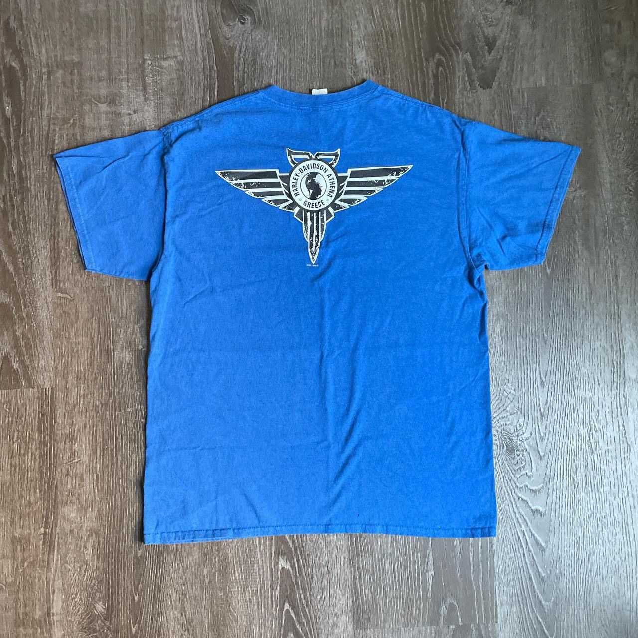 Ed Hardy × Harley Davidson × Vintage Vintage Harley Davidson blue t shirt motorcycle tee Size US M / EU 48-50 / 2 - 5 Thumbnail