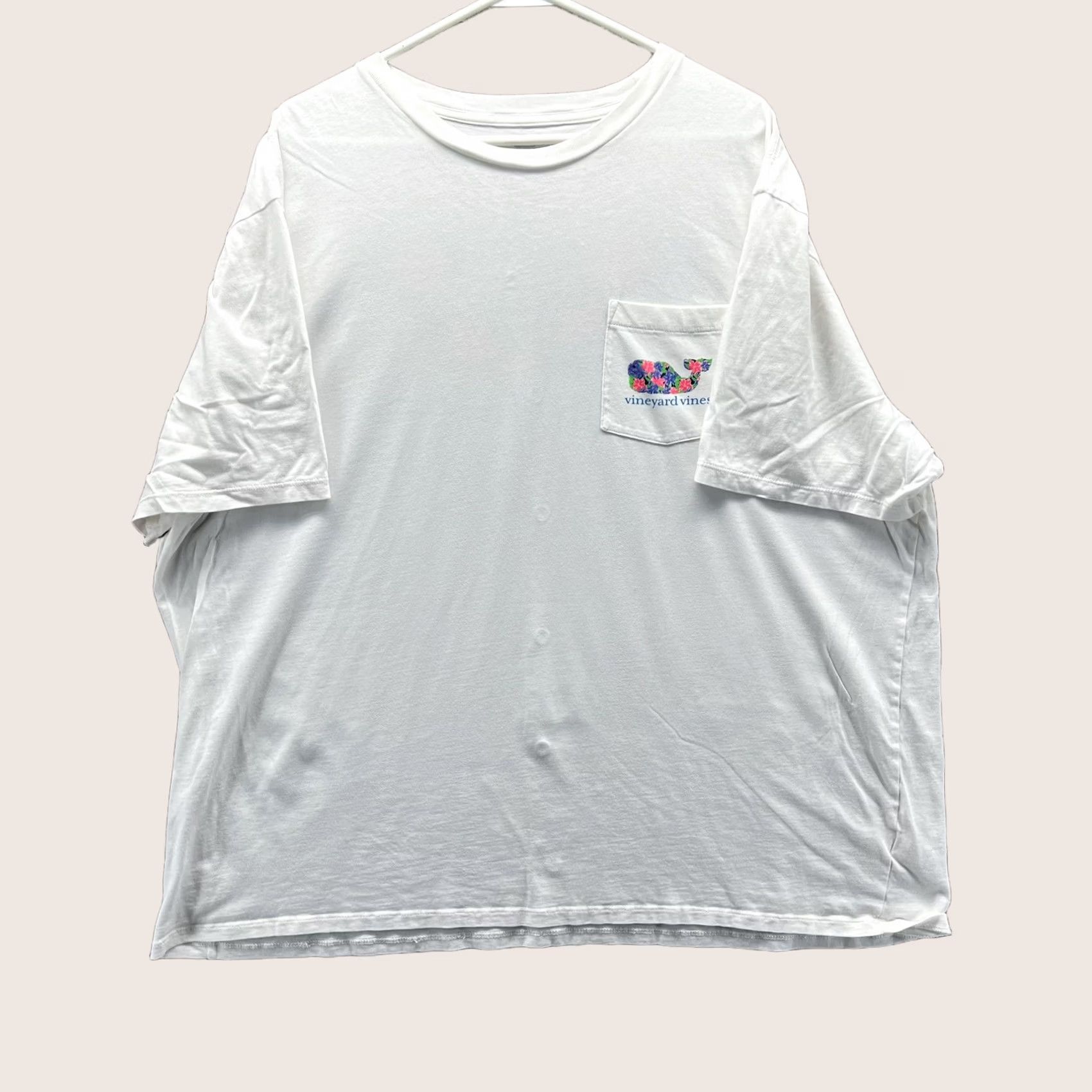 Vineyard Vines Vineyard Vines Shirt Mens 2XL White Floral Whale Pocket Tee Tagless Casual Shirt Size US XXL / EU 58 / 5 - 1 Thumbnail