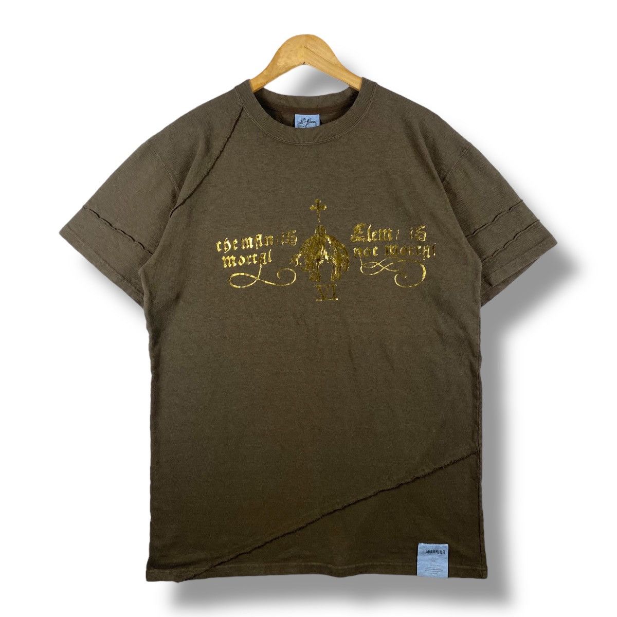 Japanese Brand ELEM The Man Is Mortal Elem Is Not Mortal Graphic Tee Shirt Size US L / EU 52-54 / 3 - 1 Thumbnail