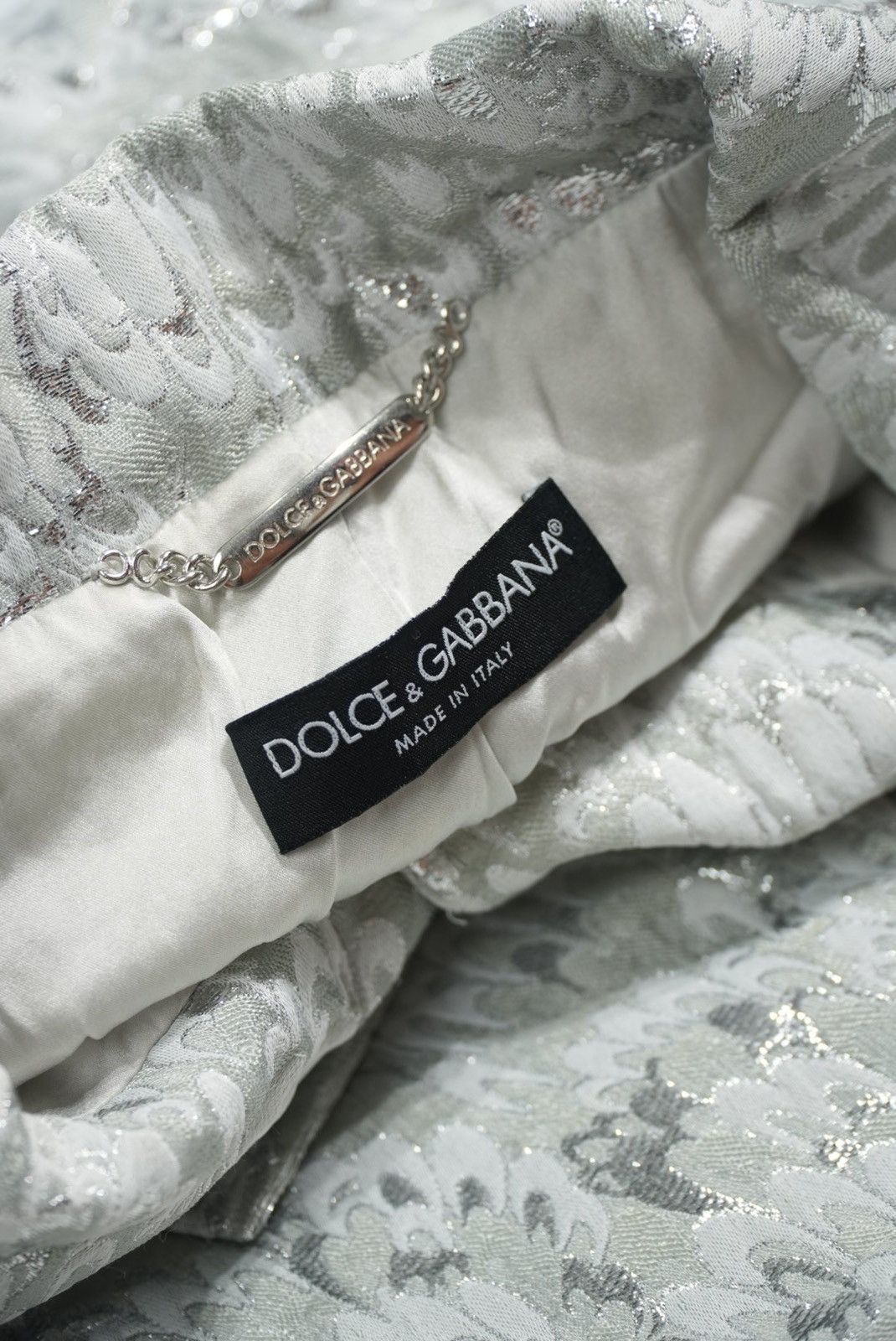 Dolce & Gabbana Dolce & Gabbana Silver Rabbit Skin Jacket Size S / US 4 / IT 40 - 8 Thumbnail