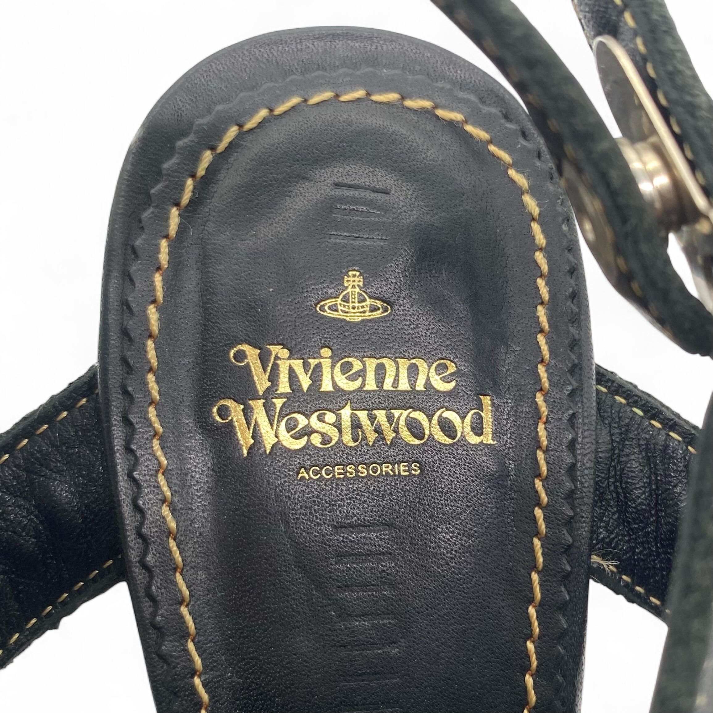 Vivienne Westwood Vintage Vivienne Westwood Leather Heel Sandals 35 1/2 Size US 5.5 / IT 35.5 - 10 Thumbnail