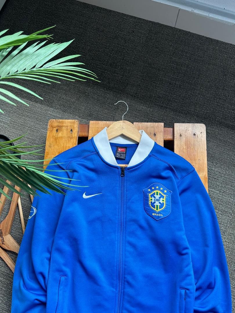 Nike VINTAGE NIKE BRAZIL TRACKTOP Size US L / EU 52-54 / 3 - 3 Thumbnail
