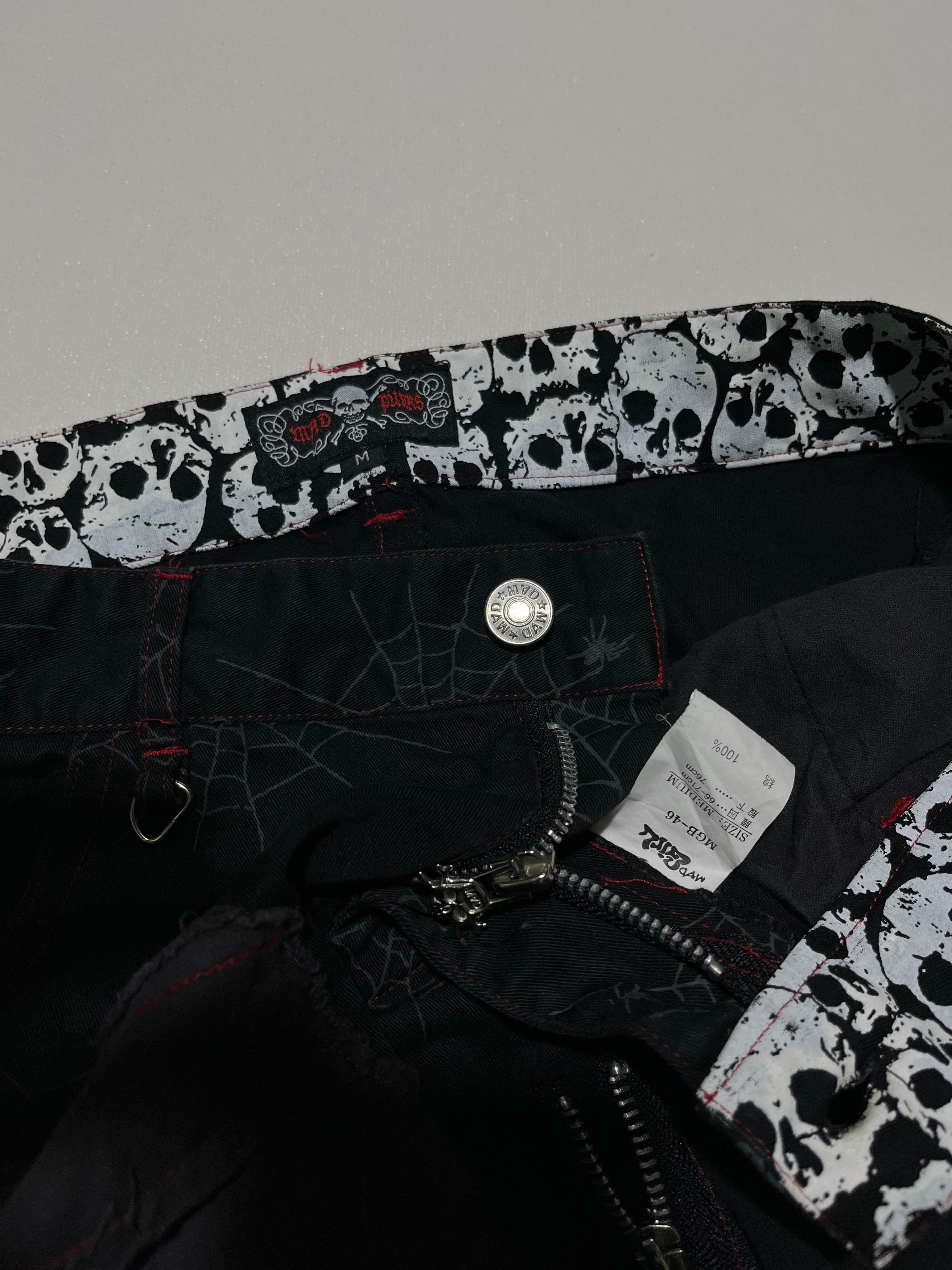 Japanese Brand 💥Rare💥Mad Punk Spider Bondage Pants Size US 30 / EU 46 - 6 Thumbnail