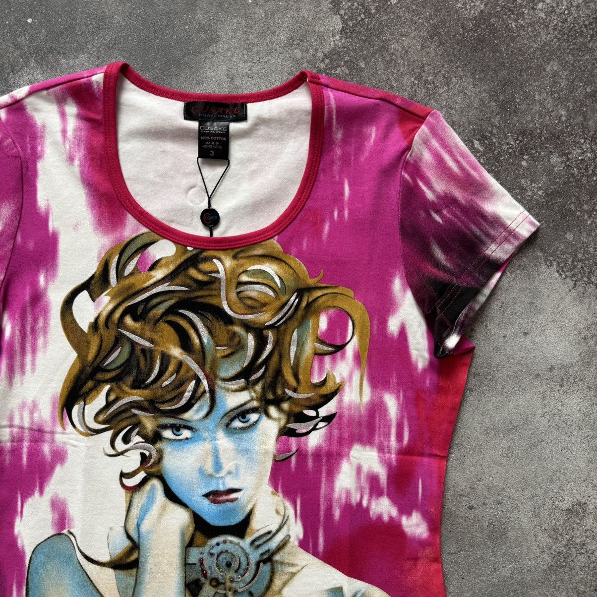 Hysteric Glamour 2000’s Custo Barcelona Style Sexy Lady Glam Y2K T-Shirt Size M / US 6-8 / IT 42-44 - 4 Thumbnail