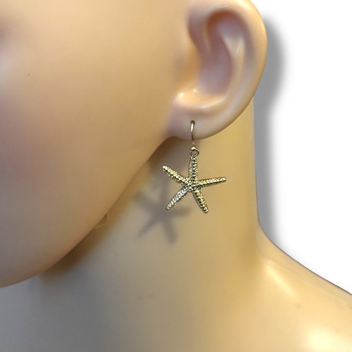 Other Gold tone textured starfish dangle earrings Size ONE SIZE - 2 Thumbnail