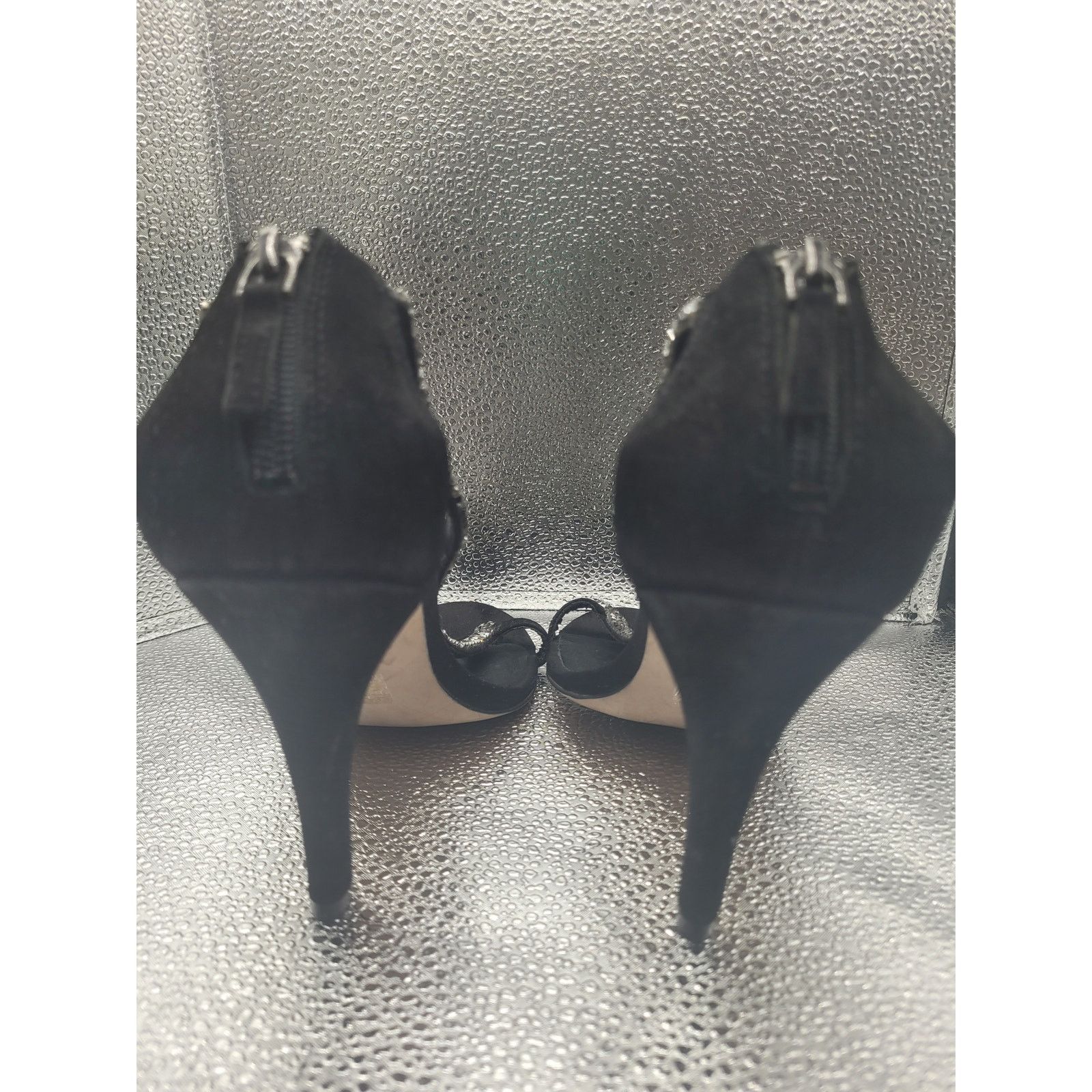 Aldo Aldo 3" Heel Black/Silver sequin Sz 7 Size US 7 / IT 37 - 3 Thumbnail