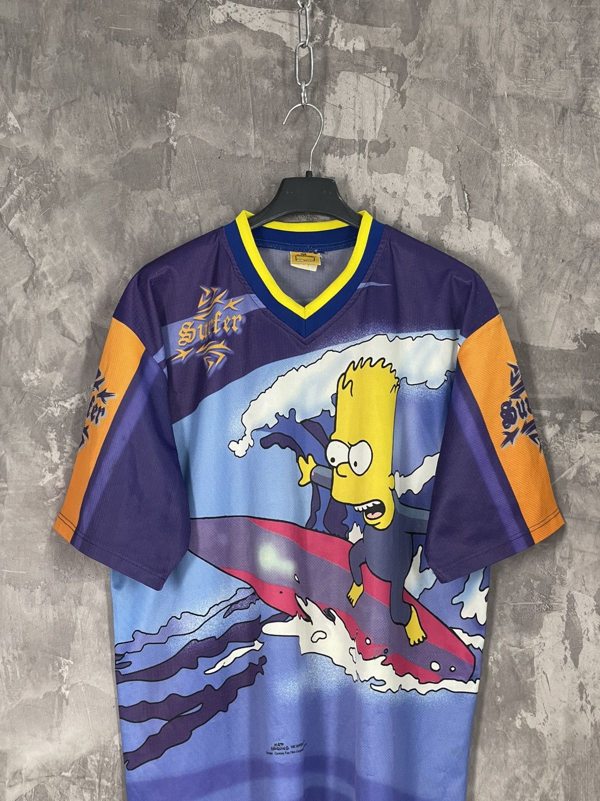 The Simpsons × Vintage Vintage 90s The Simpsons Surf Y2K Overprint Art t-shirt Size US L / EU 52-54 / 3 - 2 Thumbnail