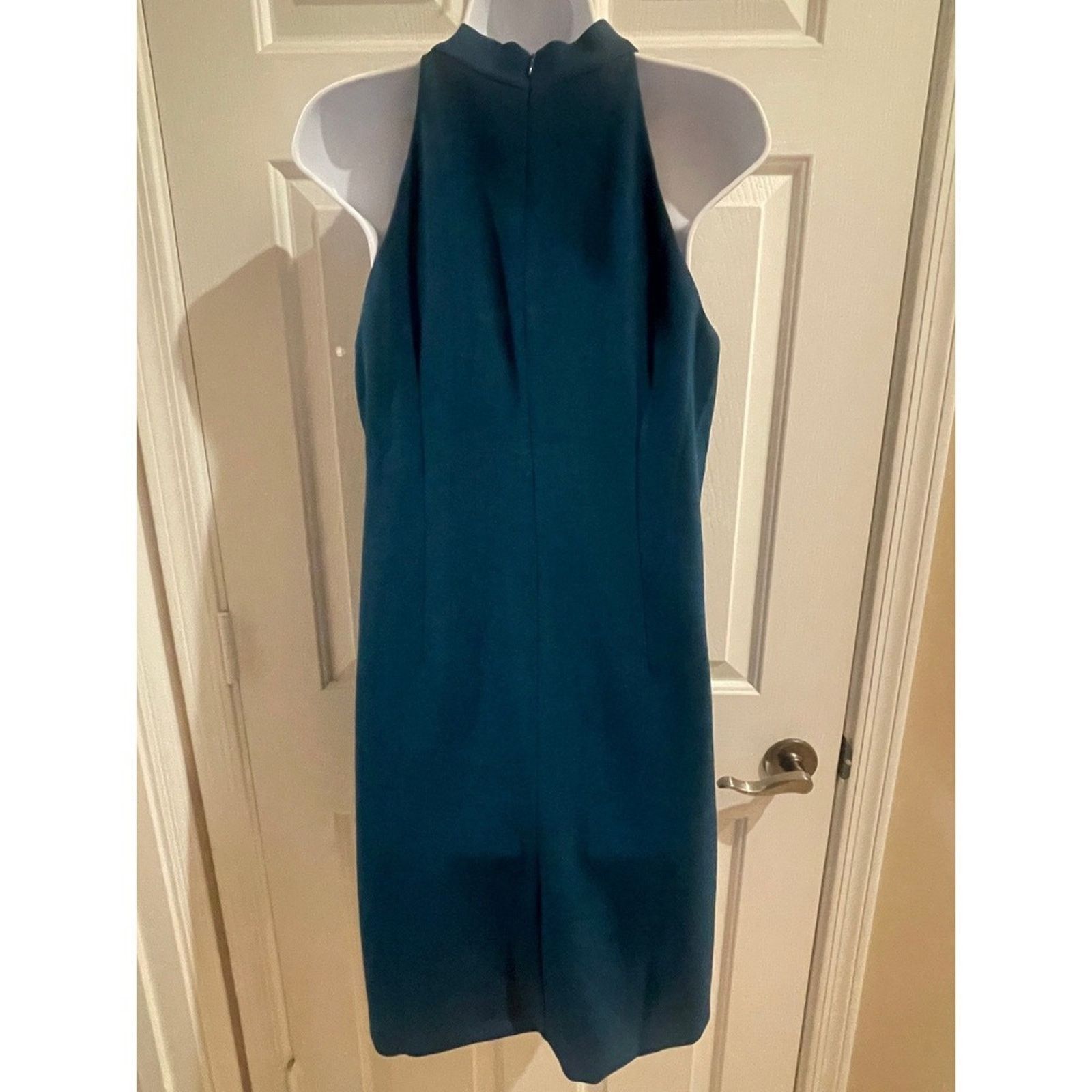 Vince Camuto Vince Camuto Women Teal Blue Halter Dress Size 8 Size M / US 6-8 / IT 42-44 - 2 Thumbnail