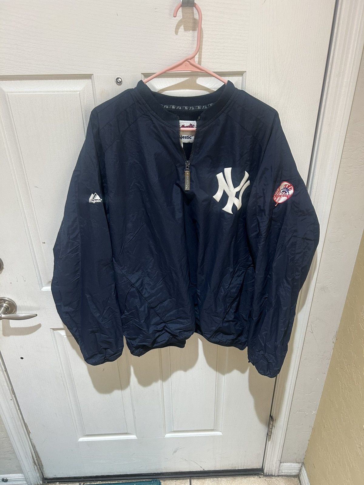 MLB × Majestic × Vintage Vintage New York Yankees Majestic Windbreaker Jacket Size L Size US L / EU 52-54 / 3 - 1 Thumbnail