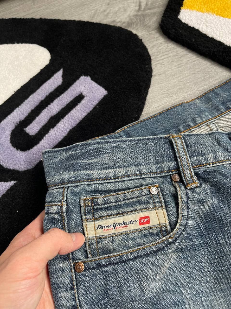 Diesel × Streetwear × Vintage vintage diesel big logo blue denim jeans y2k Size US 32 / EU 48 - 12 Thumbnail