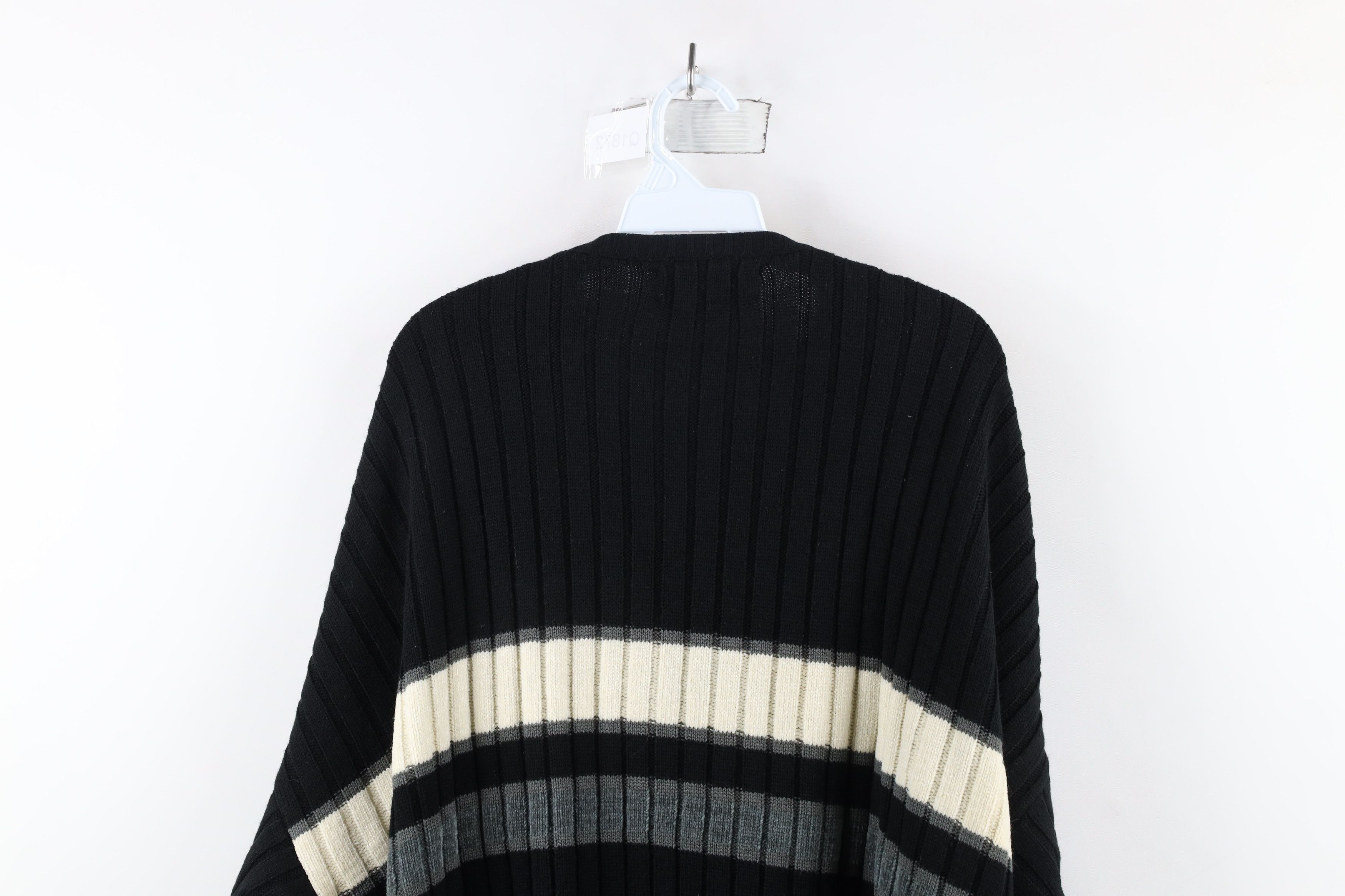 Vintage Vintage 90s Streetwear Chunky Ribbed Knit Crewneck Sweater Size US XXL / EU 58 / 5 - 7 Thumbnail