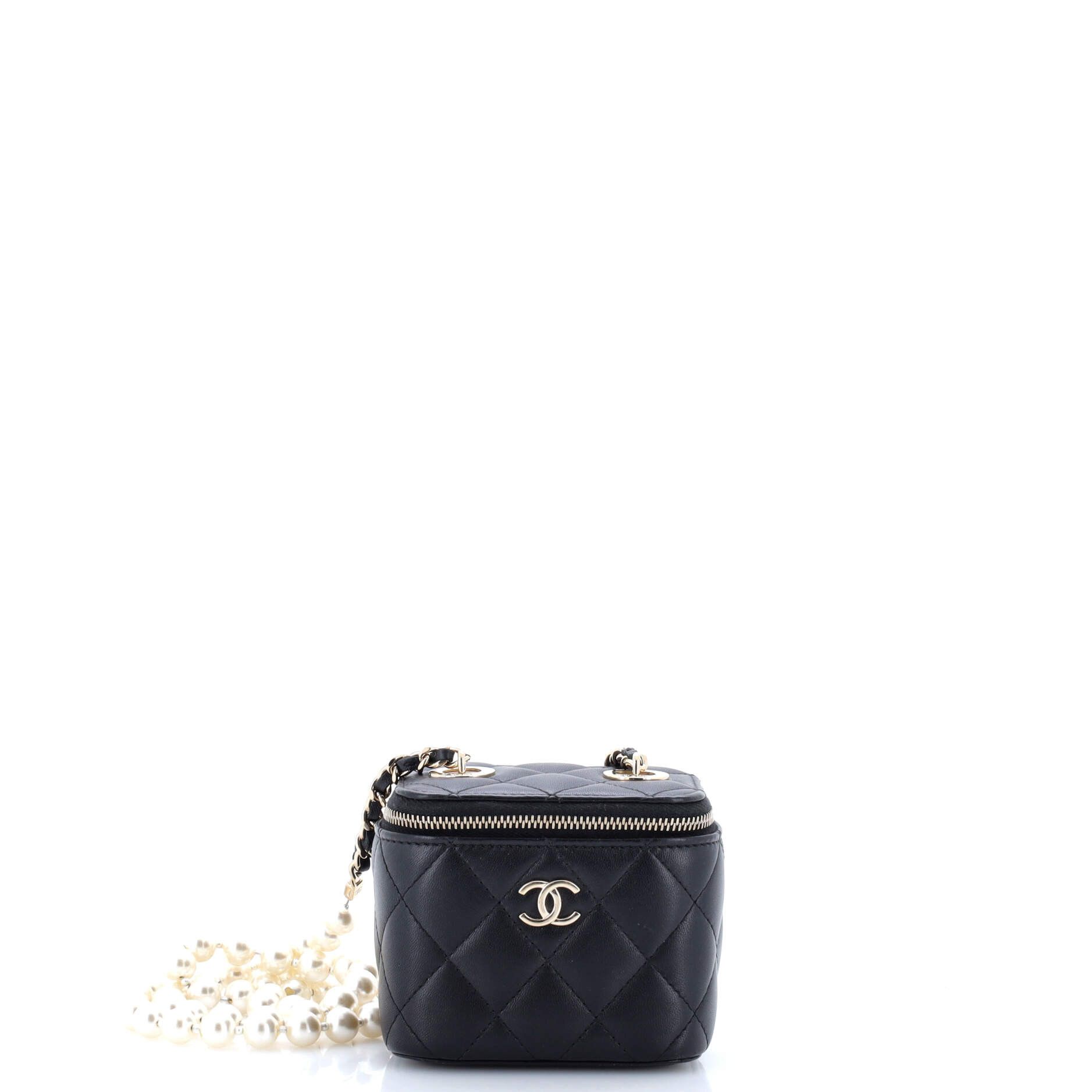 Chanel Vanity Case with Pearl Chain Quilted Lambskin Mini Size ONE SIZE - 1 Thumbnail