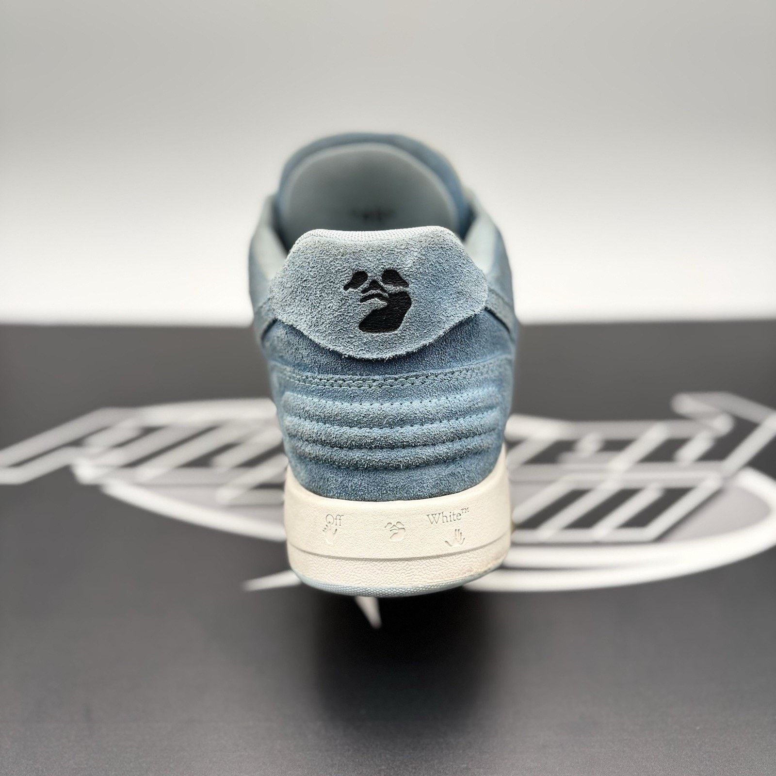 Off-White Off-White Out of Office Suede ' Light Blue, White ‘ Size US 12 / EU 45 - 3 Thumbnail