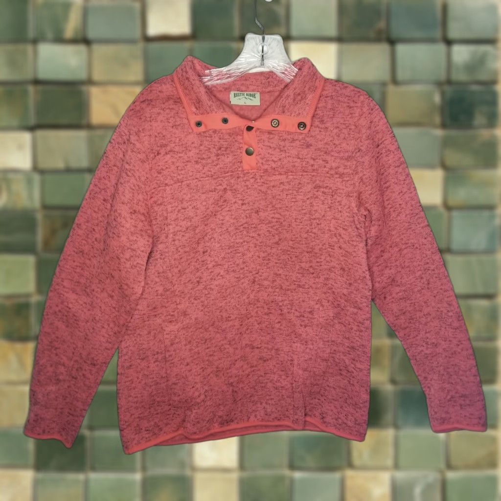 Vintage Rustic Ridge Womens Salmon Long Sleeve Pullover Sweater L Pink Size L / US 10 / IT 46 - 1 Thumbnail