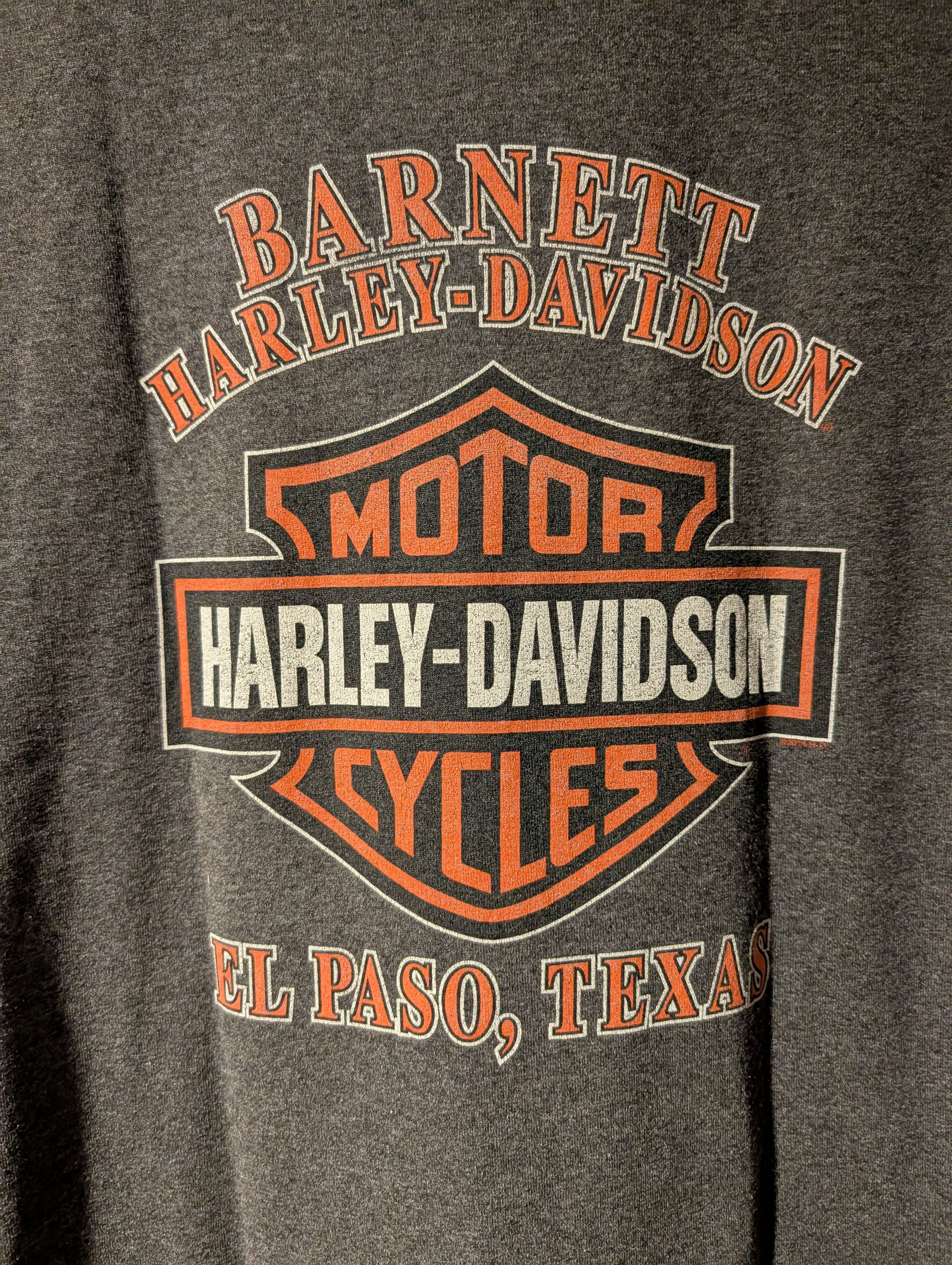 Harley Davidson Vintage 2015 Harley Davidson Flag El Paso Texas T-Shirt Size US XL / EU 56 / 4 - 6 Thumbnail