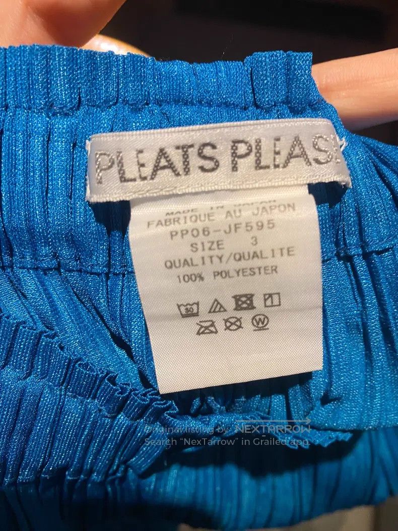 Issey Miyake Issey Miyake size:3 Blue Trousers Size 22" - 2 Thumbnail