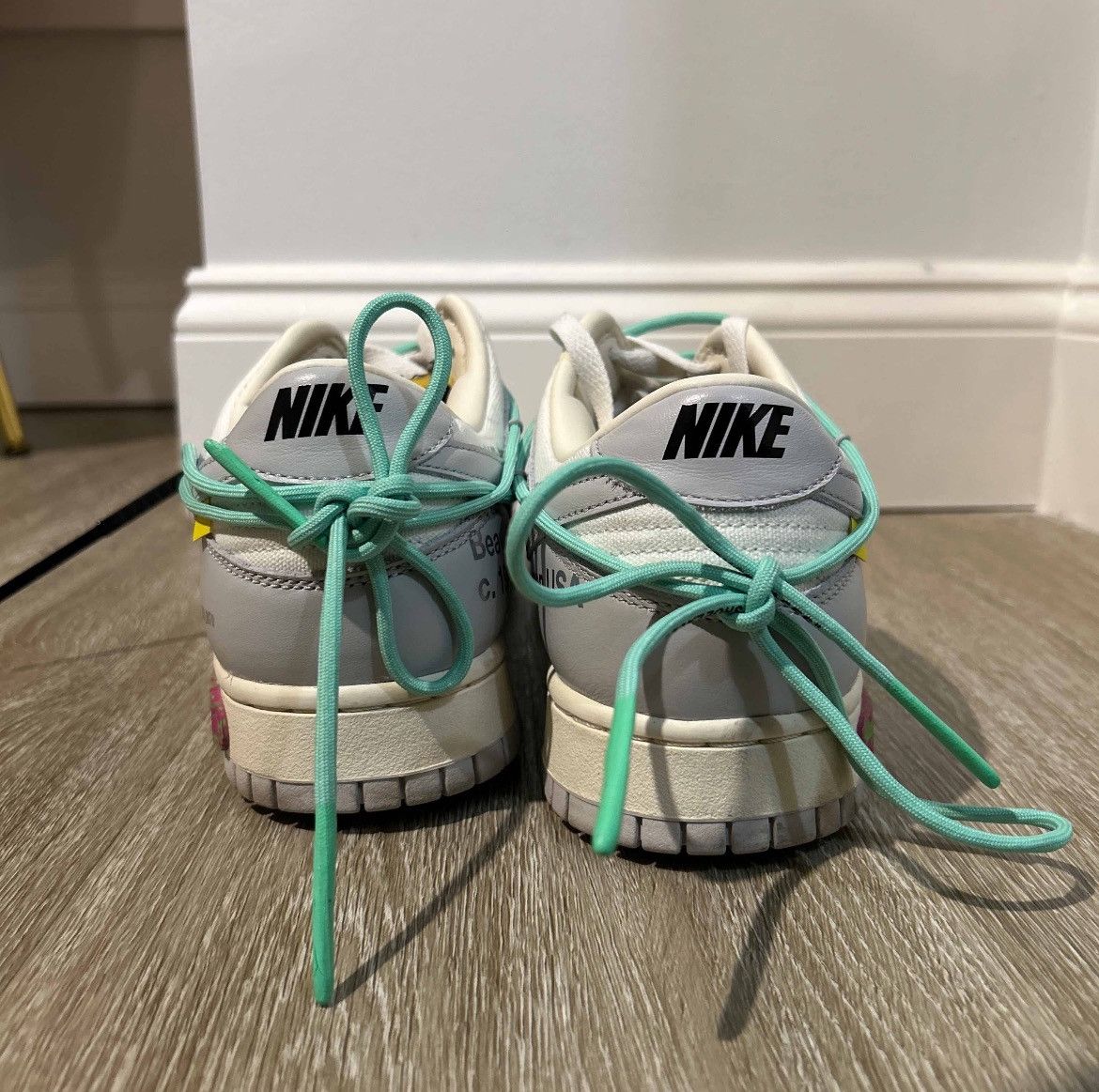 Nike × Off-White × Virgil Abloh Off-White x Dunk Low ‘Lot 04 of 50’ Size US 12 / EU 45 - 4 Thumbnail