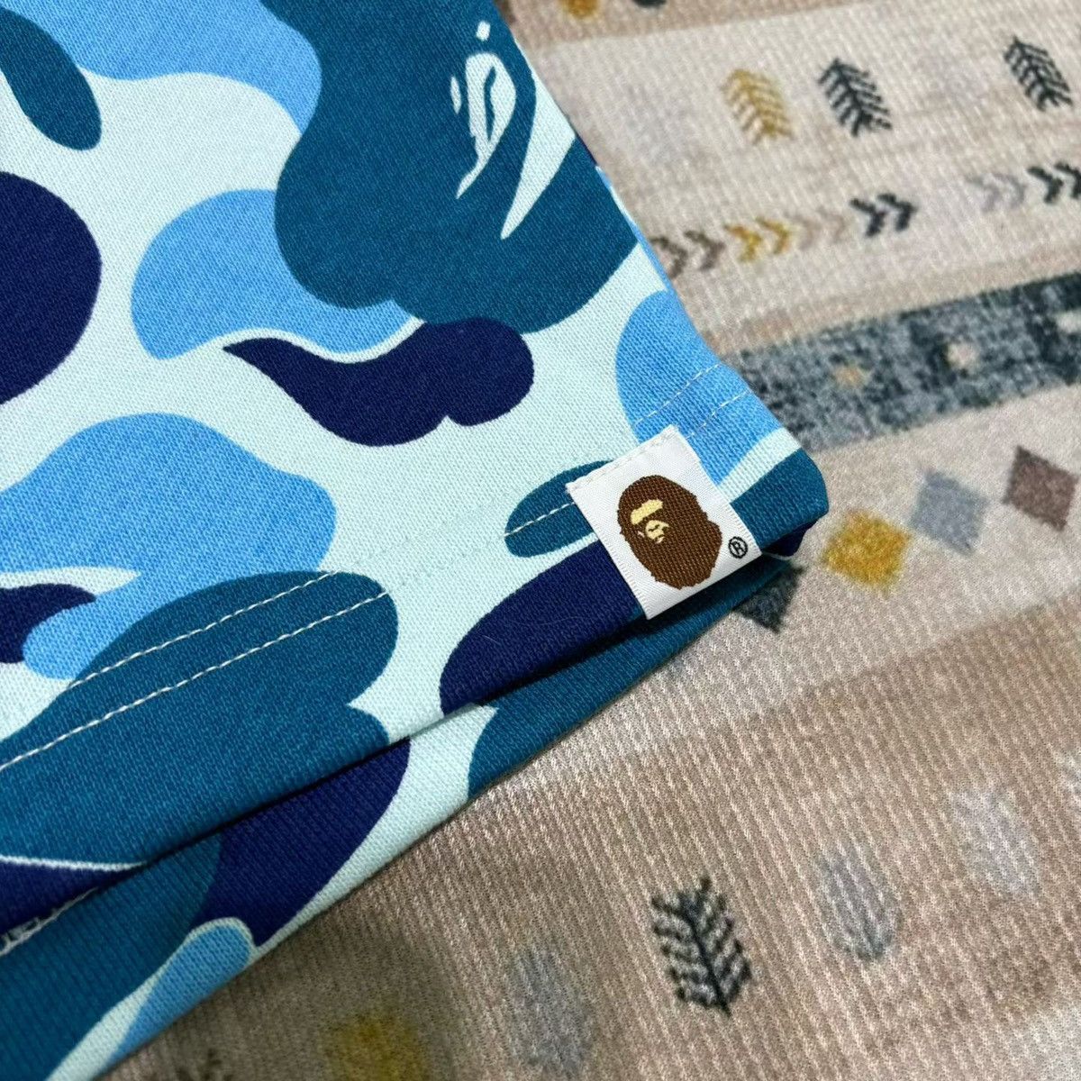 Bape BAPE BLUE CAMO SHARK SHORT Size US 32 / EU 48 - 2 Thumbnail