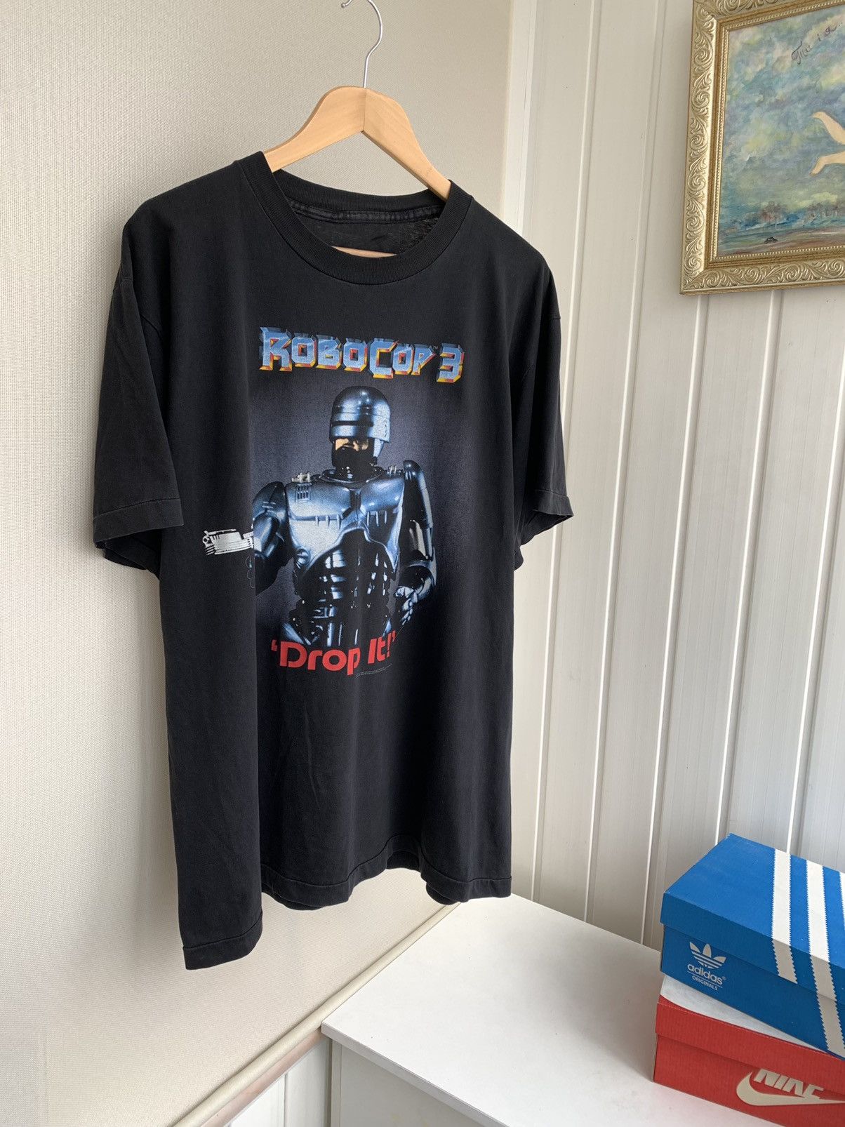 image of Movie x Vintage Robocop 3 Vintage 1993 Official Orion Pictures T-Shirt XL in Black, Men's