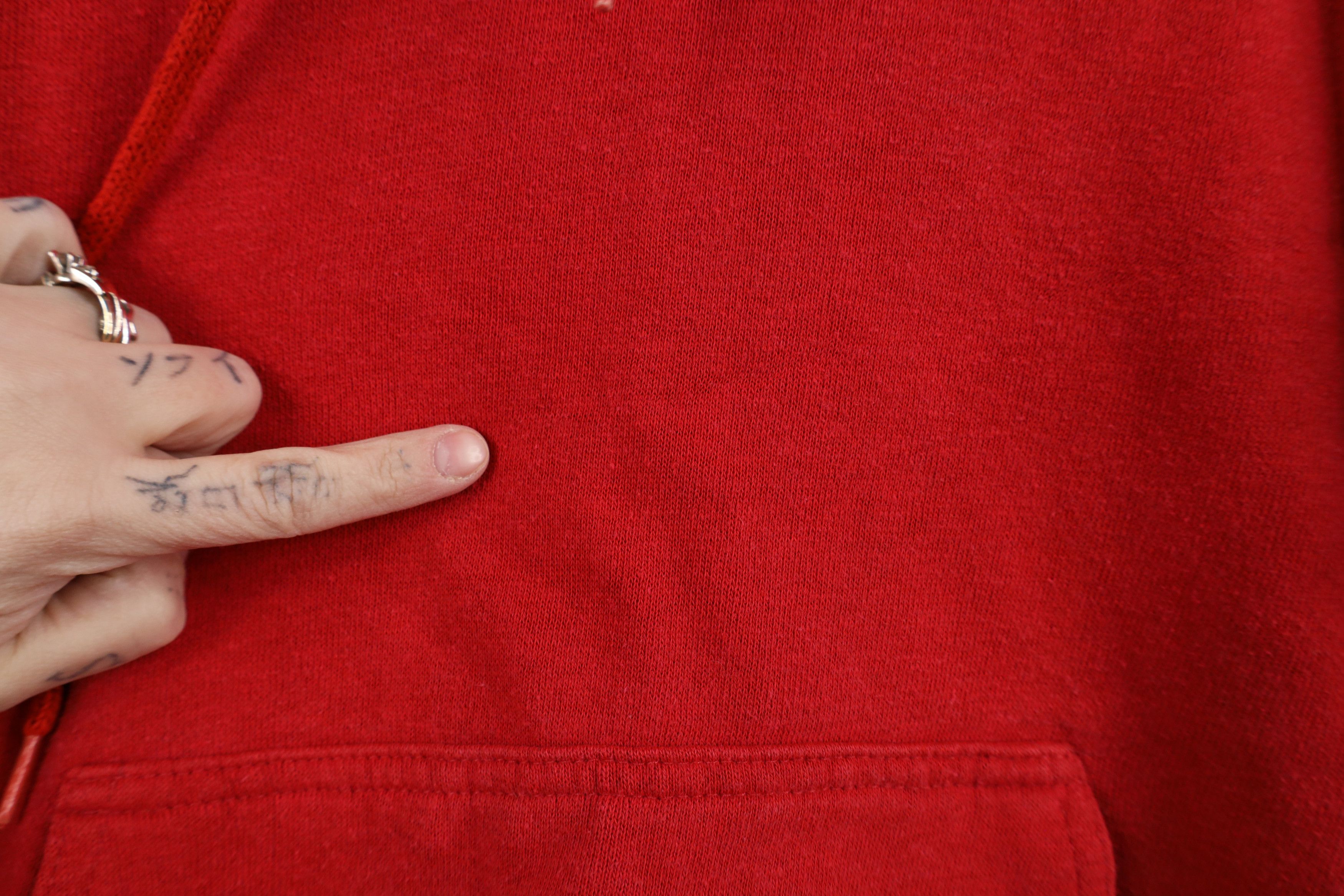 Vintage Vintage 70s 80s Streetwear Blank Hoodie Sweatshirt Red USA Size US M / EU 48-50 / 2 - 7 Thumbnail