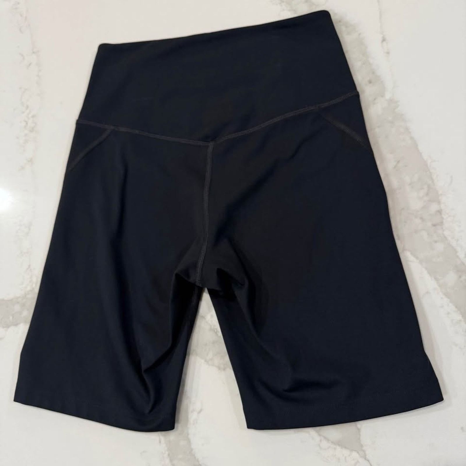 Girlfriend Collective Girlfriend Collective HighRise Bike Short Womens Small Black Size 28" / US 6 / IT 42 - 6 Thumbnail