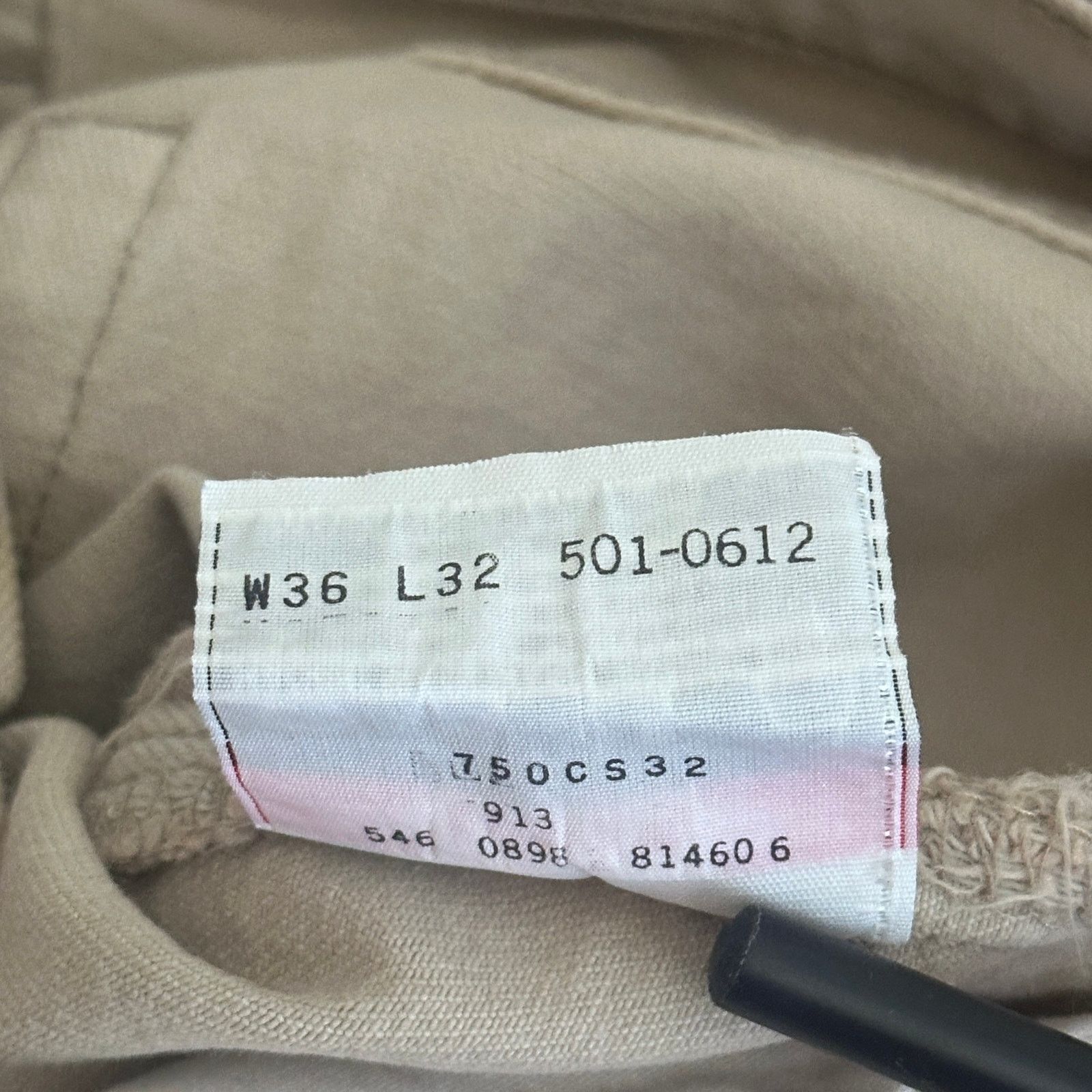 Levi's Vintage 501 Beige Denim Size US 36 / EU 52 - 8 Thumbnail